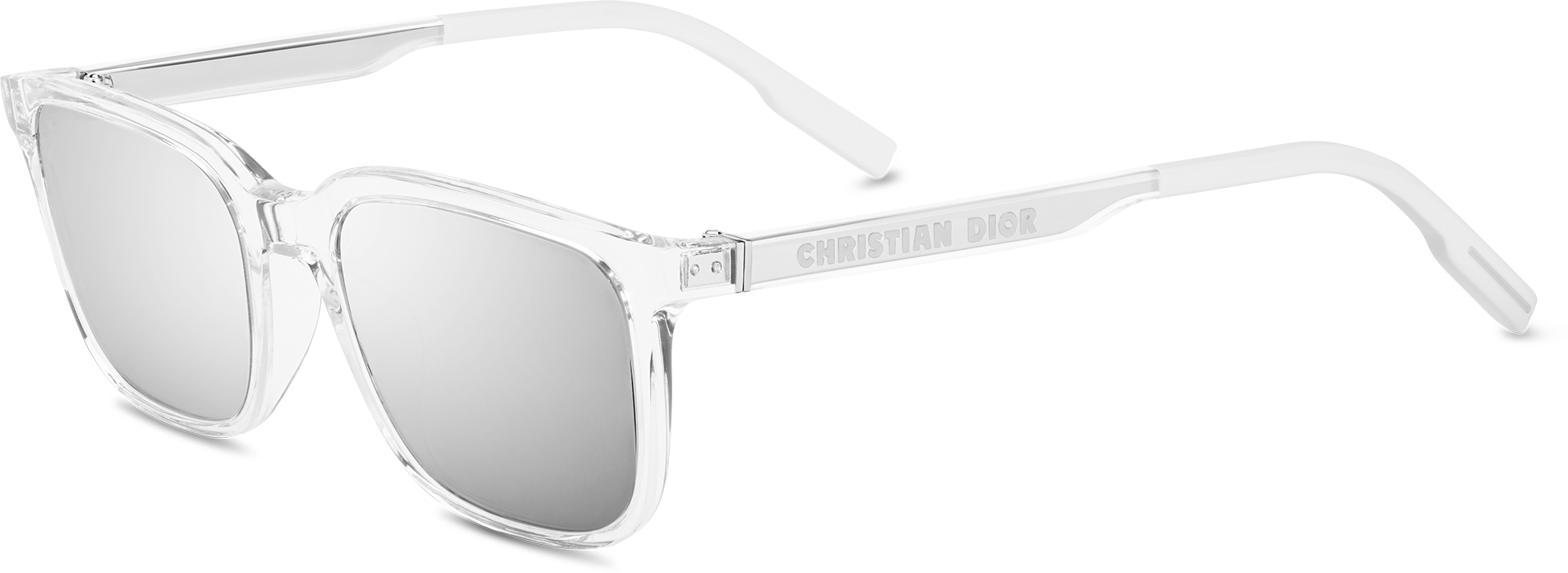DiorTag SU Crystal Tone Rectangular Sunglasses DIOR