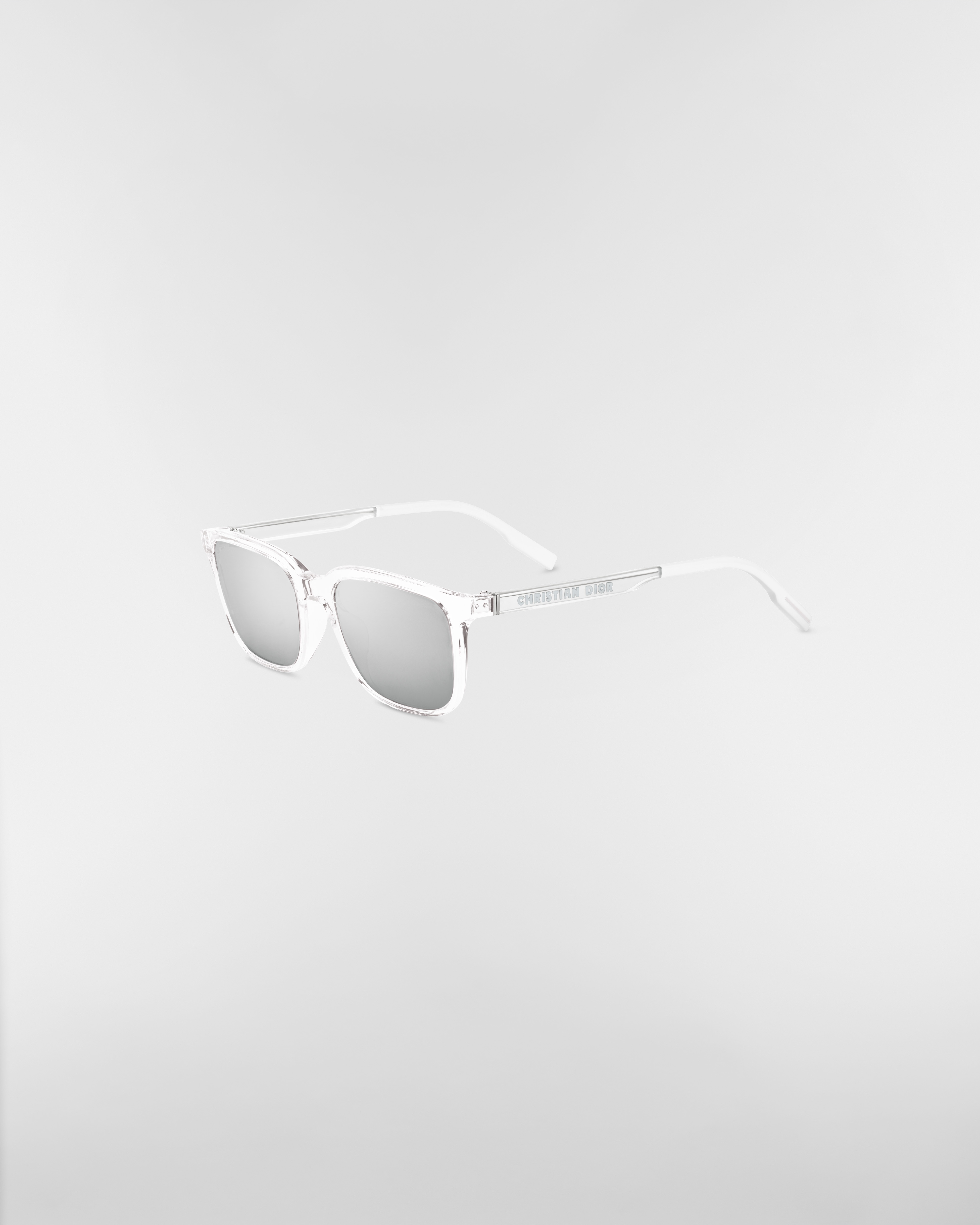 DiorTag SU Crystal-Tone Rectangular Sunglasses E03