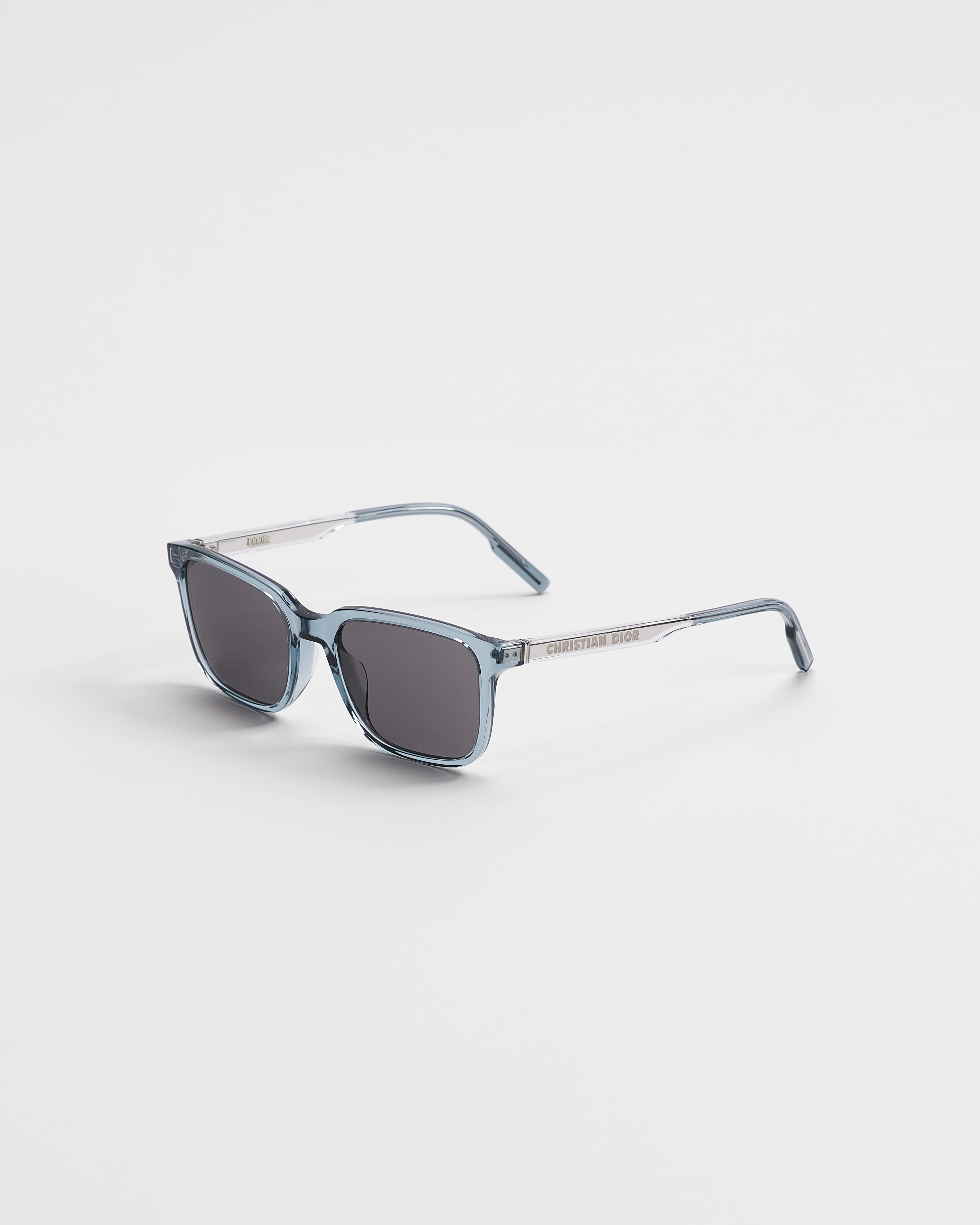DiorTag SU Transparent Blue-Gray Square Sunglasses E03