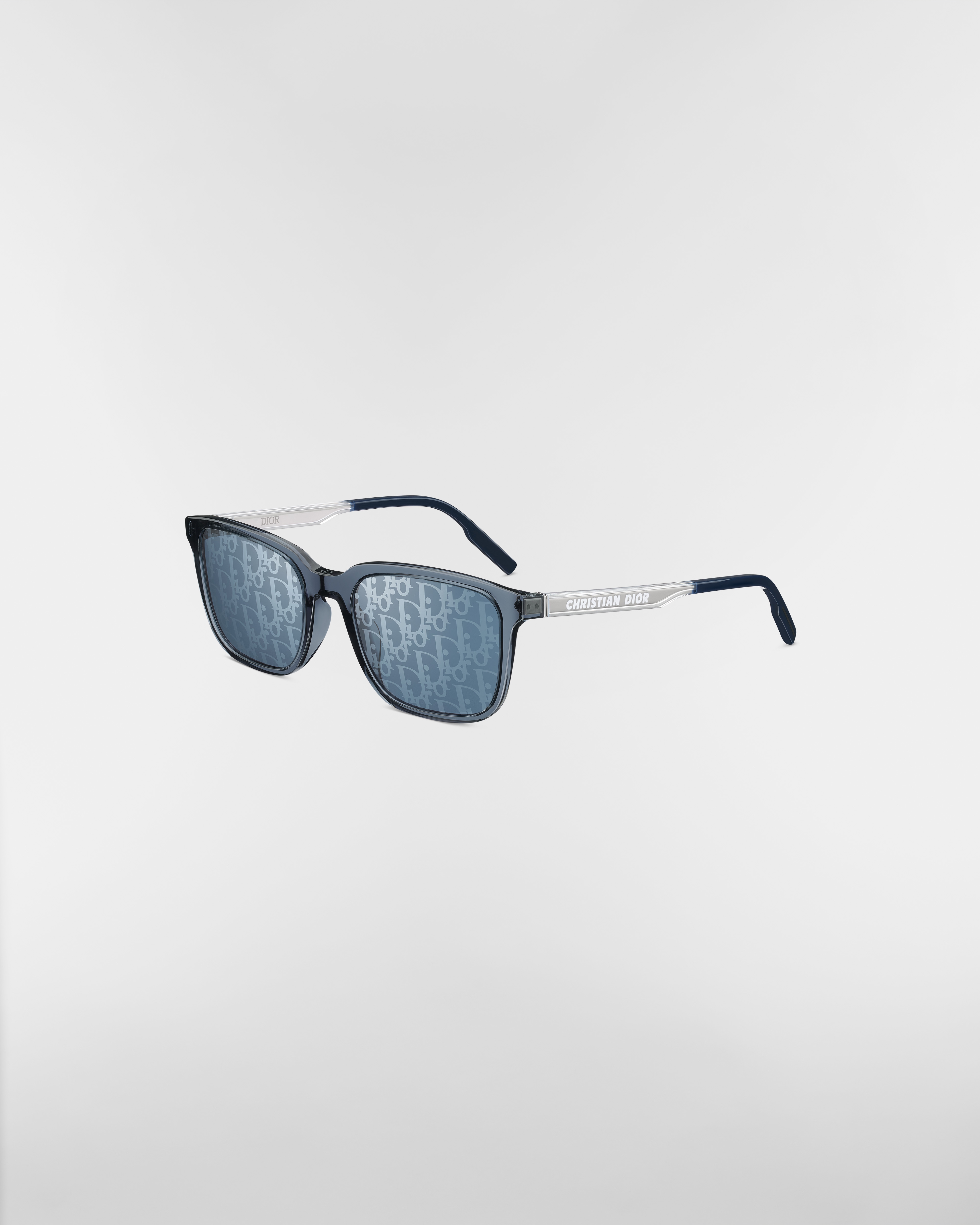 DiorTag SU Gafas de sol rectangulares azul marino transparente E03