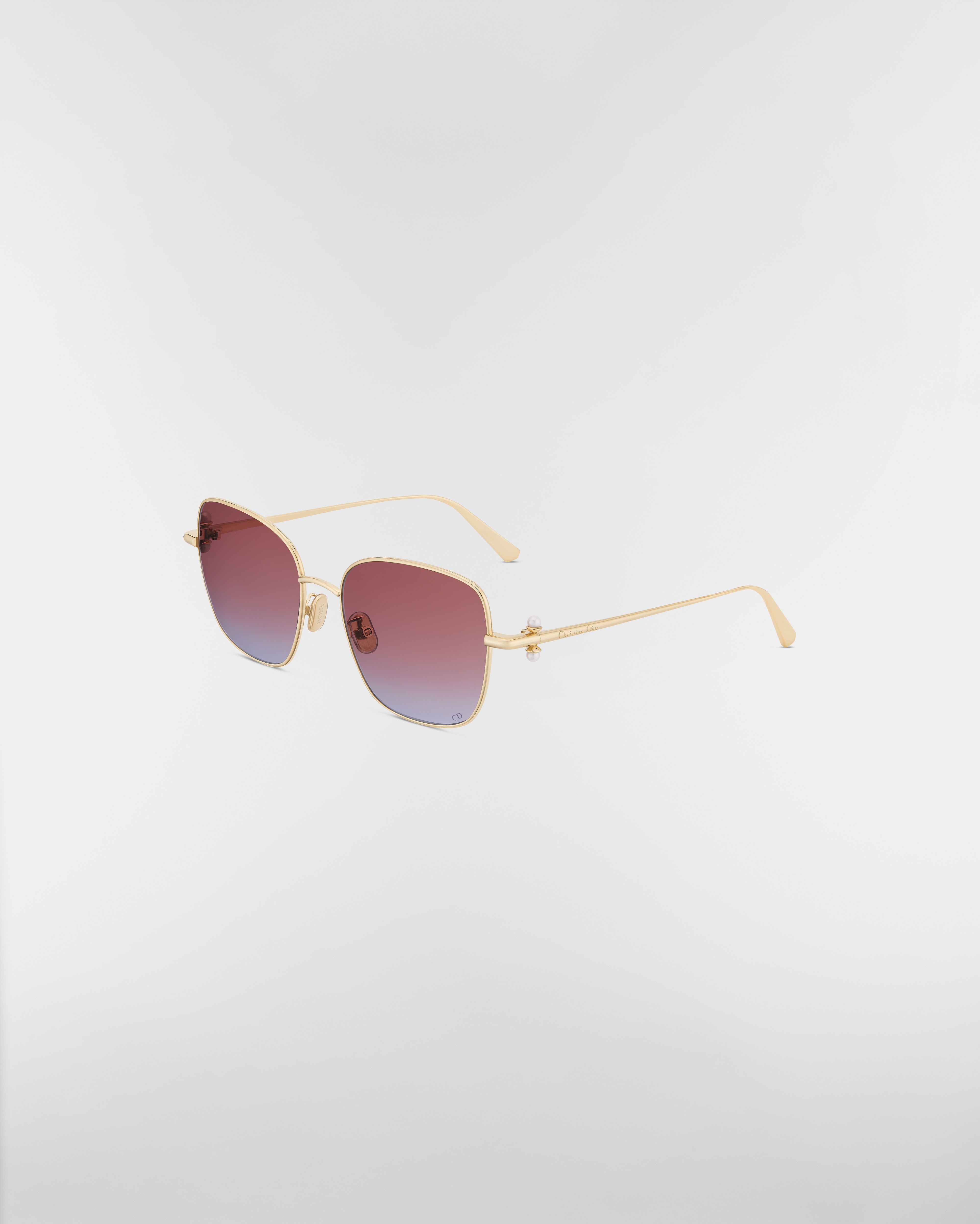 DiorTribales S1U Lunettes de soleil carrées dégradées de brun à indigo E03