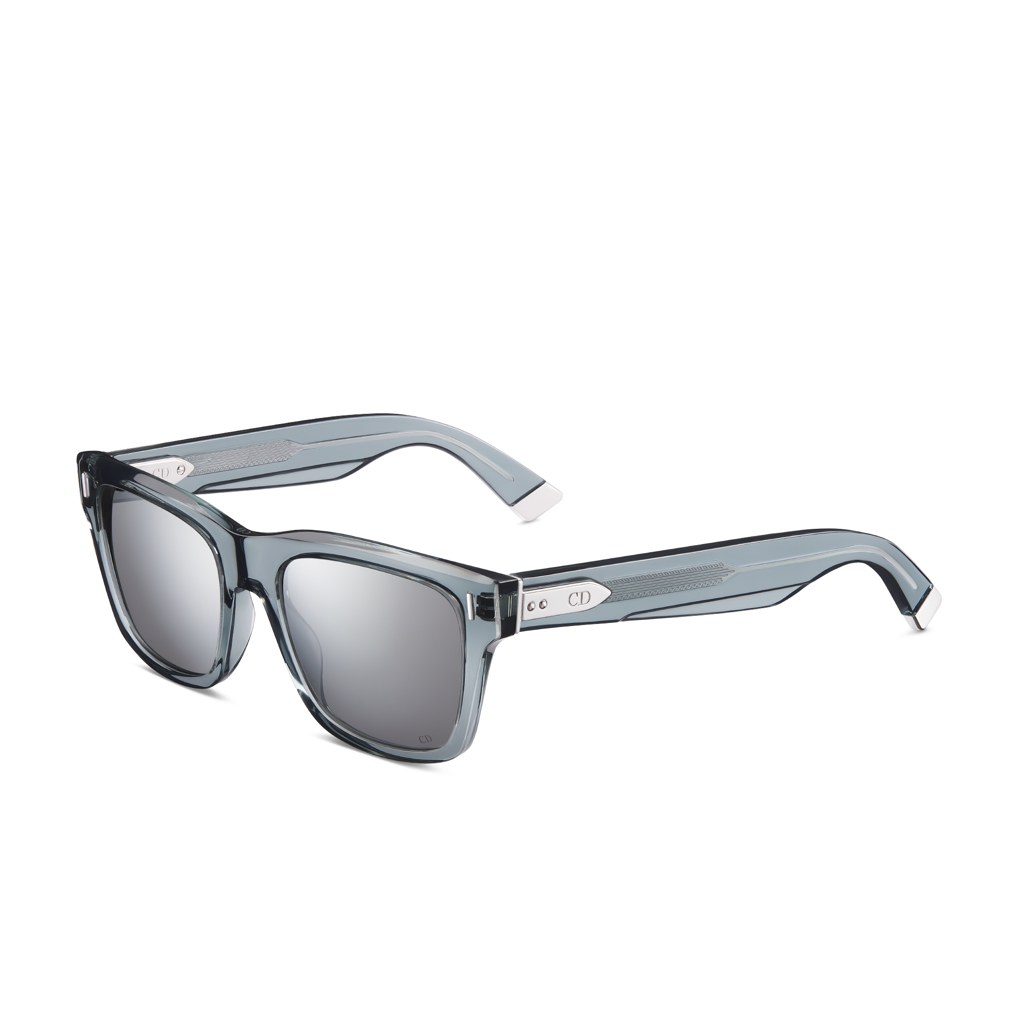 DiorTailoring S1I Transparent Light Gray Square Sunglasses E03