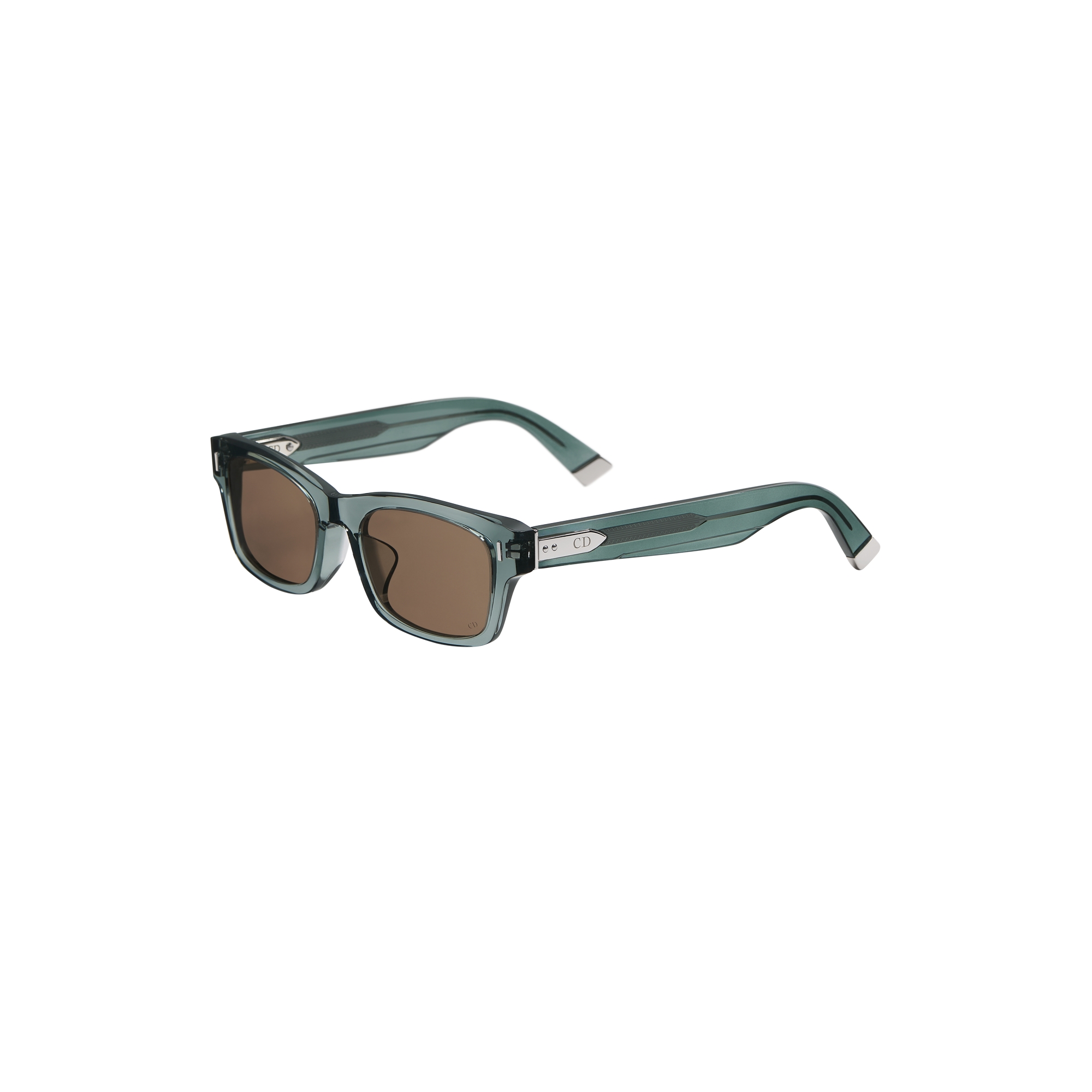  Transparent Blue Rectangular Sunglasses