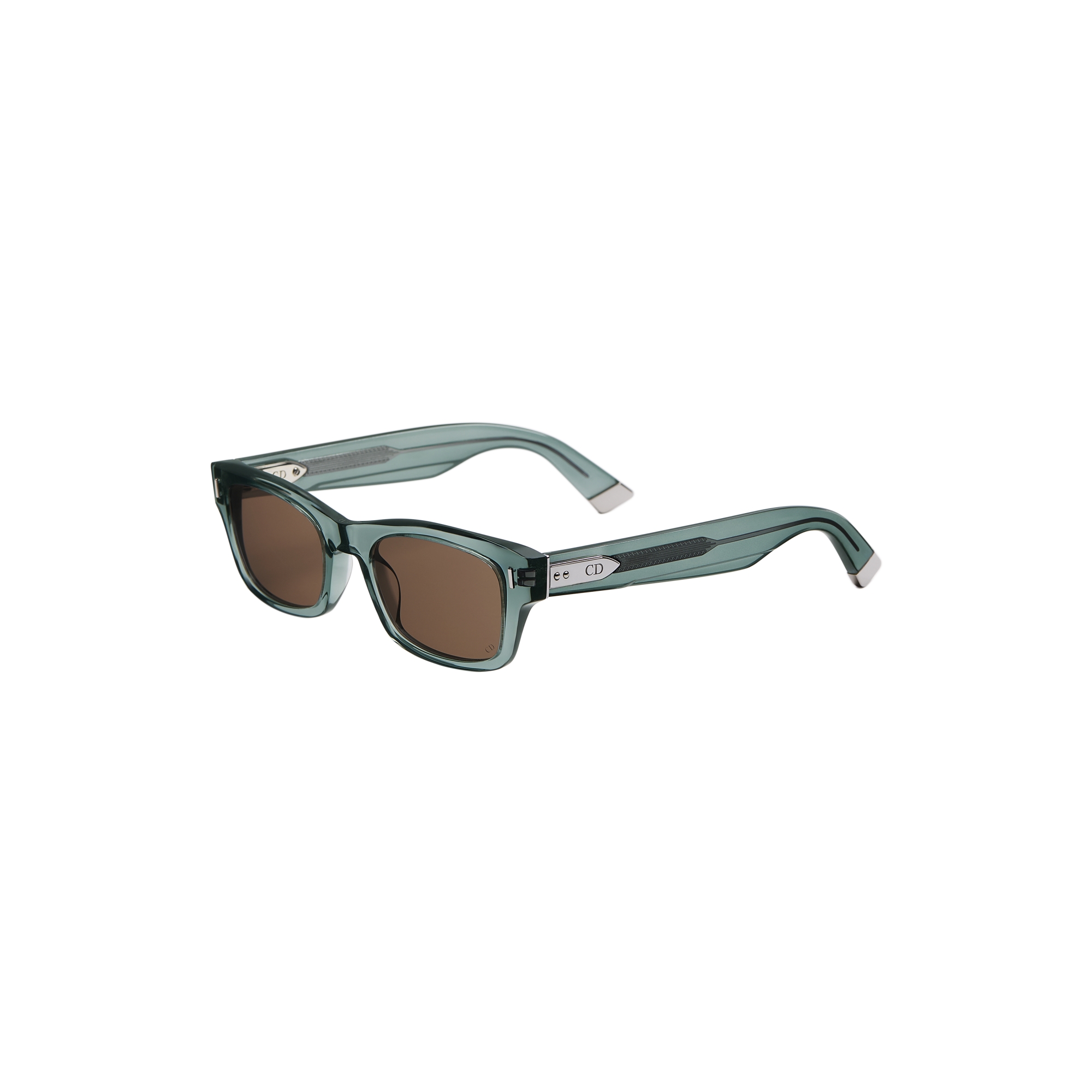  Transparent Blue Rectangular Sunglasses