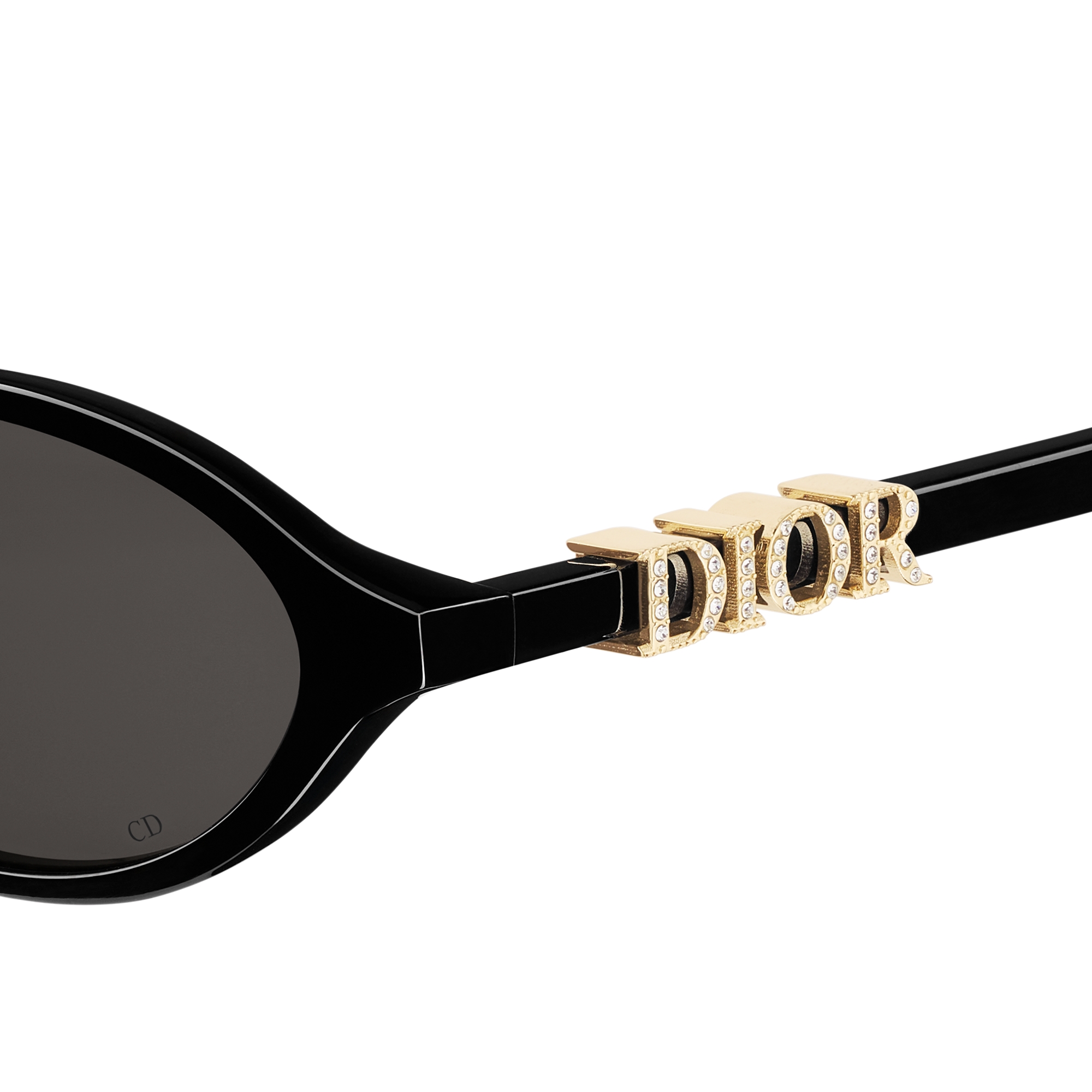 DiorTreasure R1F Black Oval Sunglasses E09