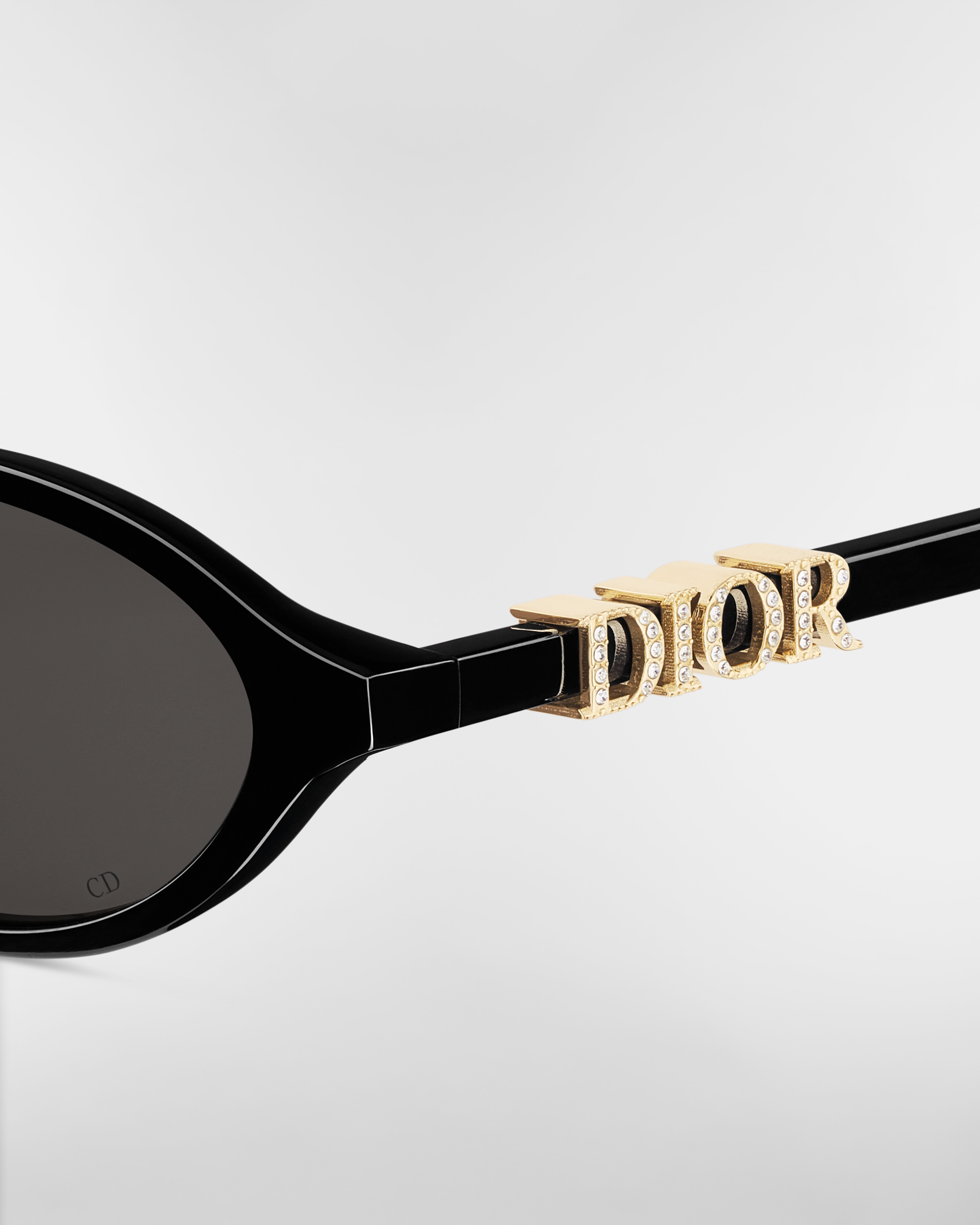 DiorTreasure R1F Black Oval Sunglasses E09