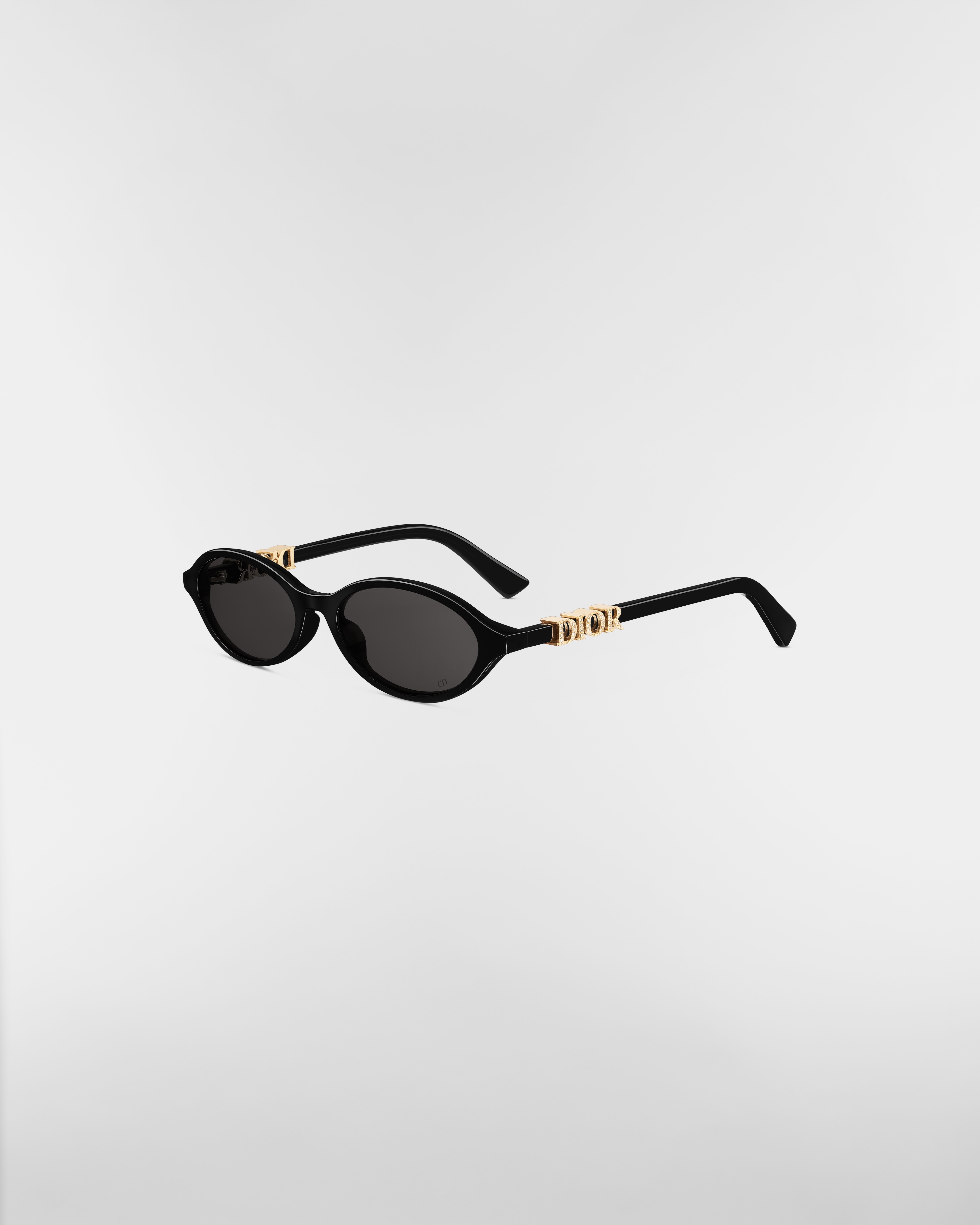 DiorTreasure R1I Lunettes de soleil ovales noires E03