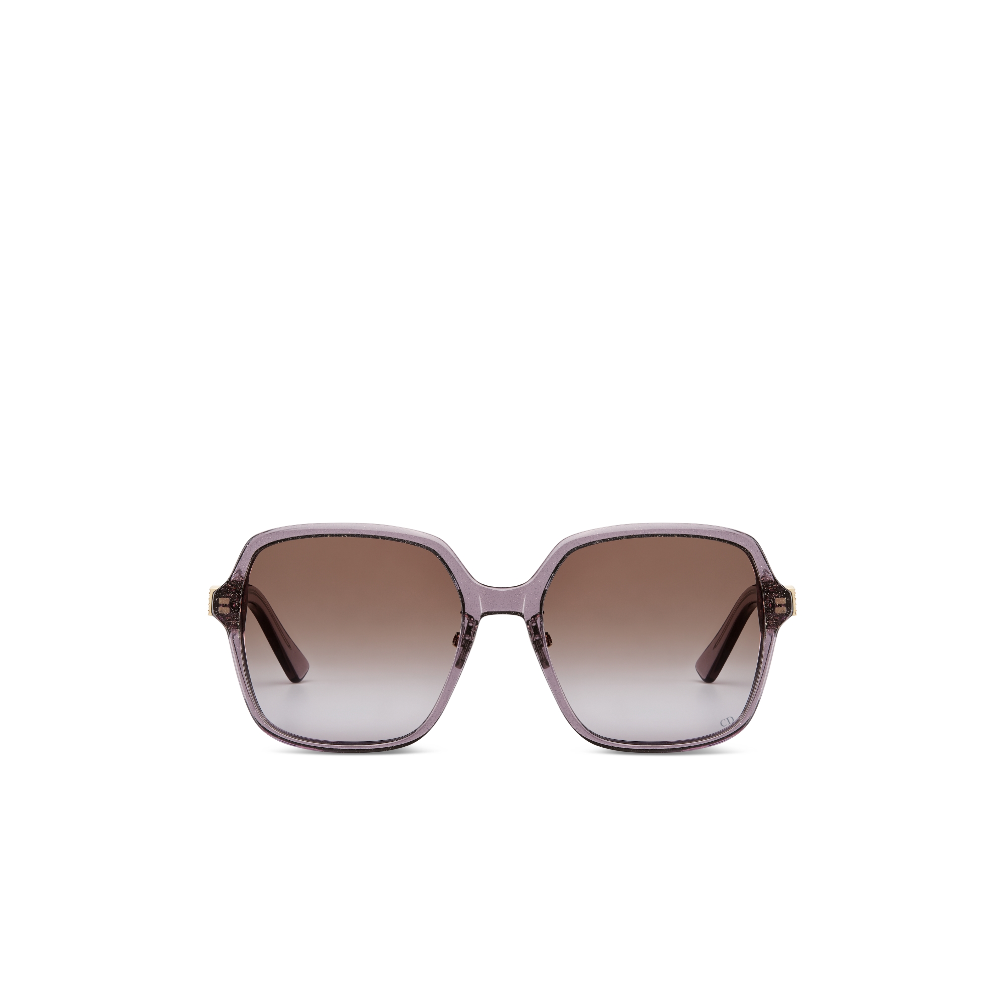 DiorTreasure S1F 半透明閃亮紫色正方形太陽眼鏡 E01