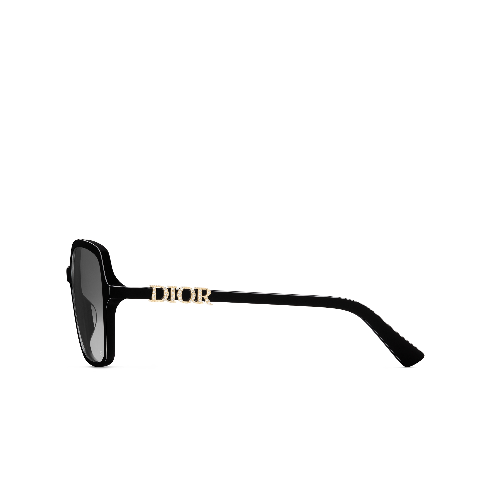 DiorTreasure S1I Quadratische Sonnenbrille in Schwarz E02
