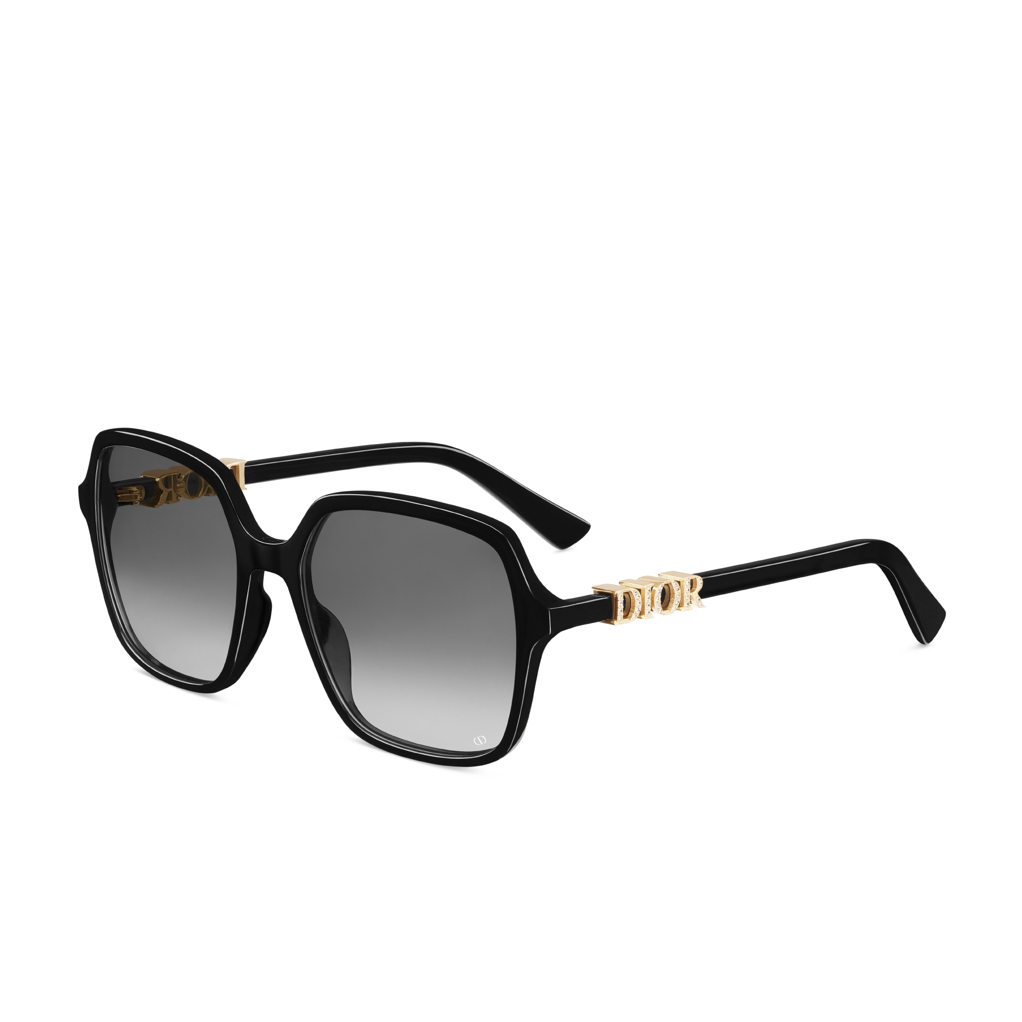 DiorTreasure S1I Zwarte vierkante zonnebril E03