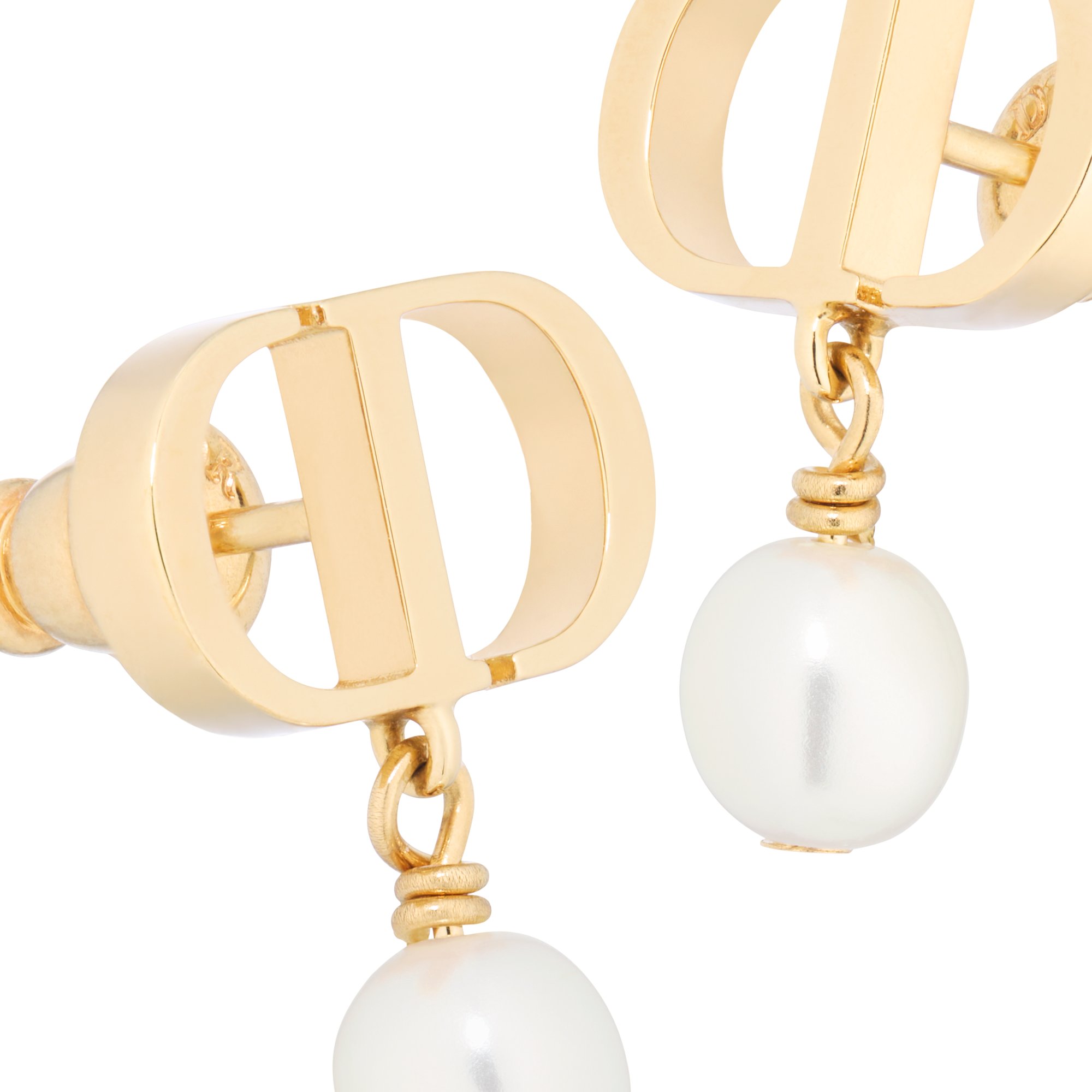 DIOR | Petit CD ピアス メタル & レジンパール