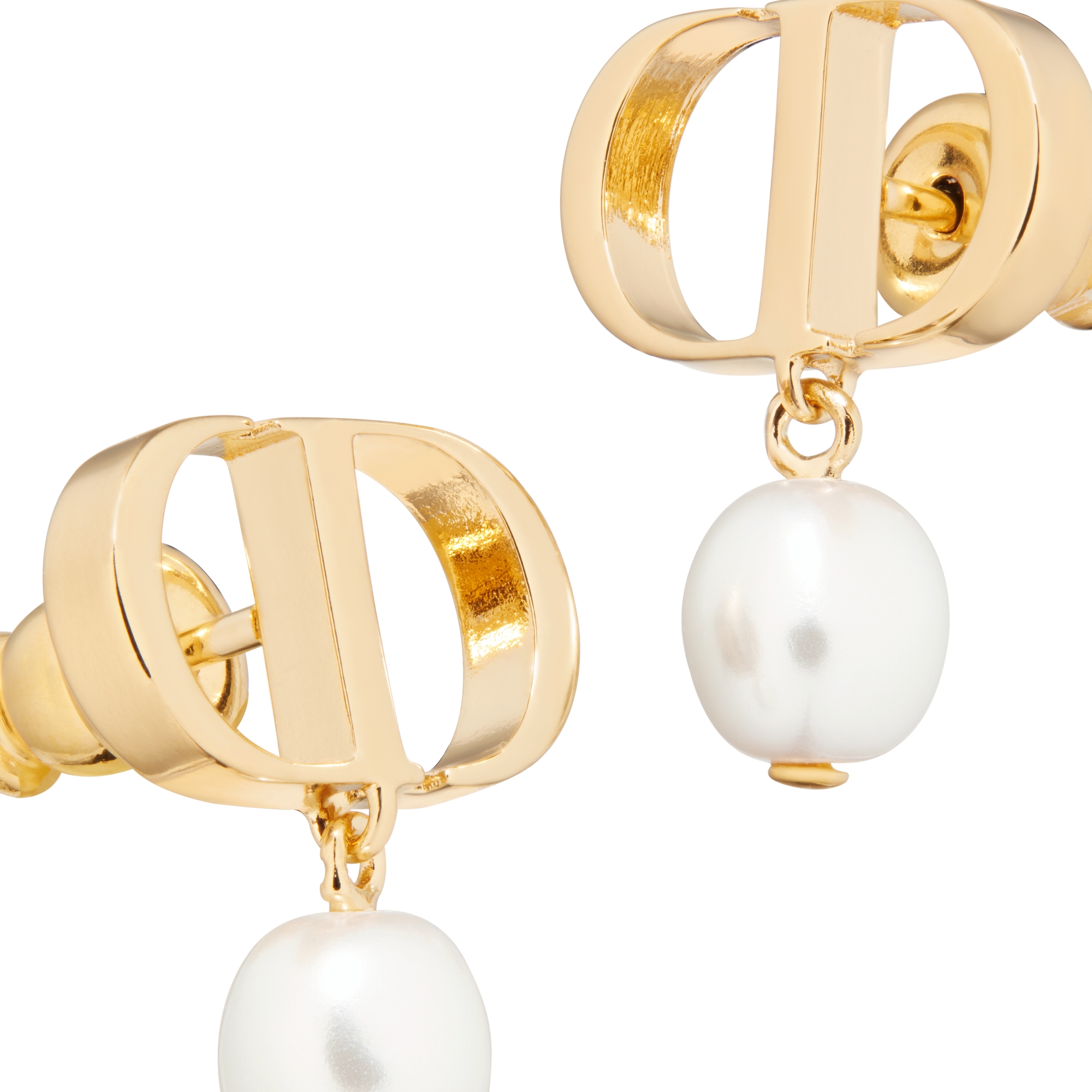 Dior earrings gold hotsell