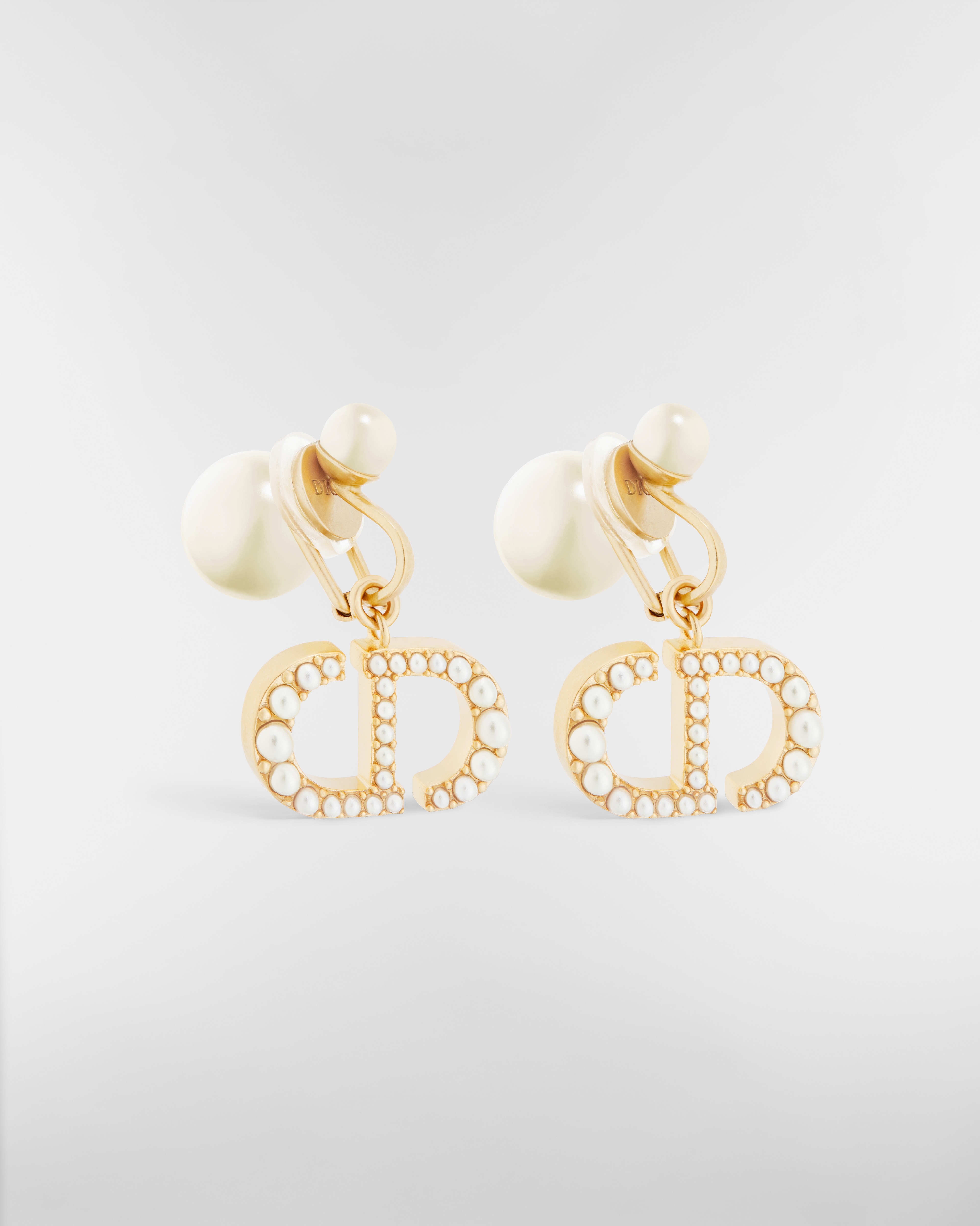 Dior Tribales クリップイヤリング メタル & レジンパール E03