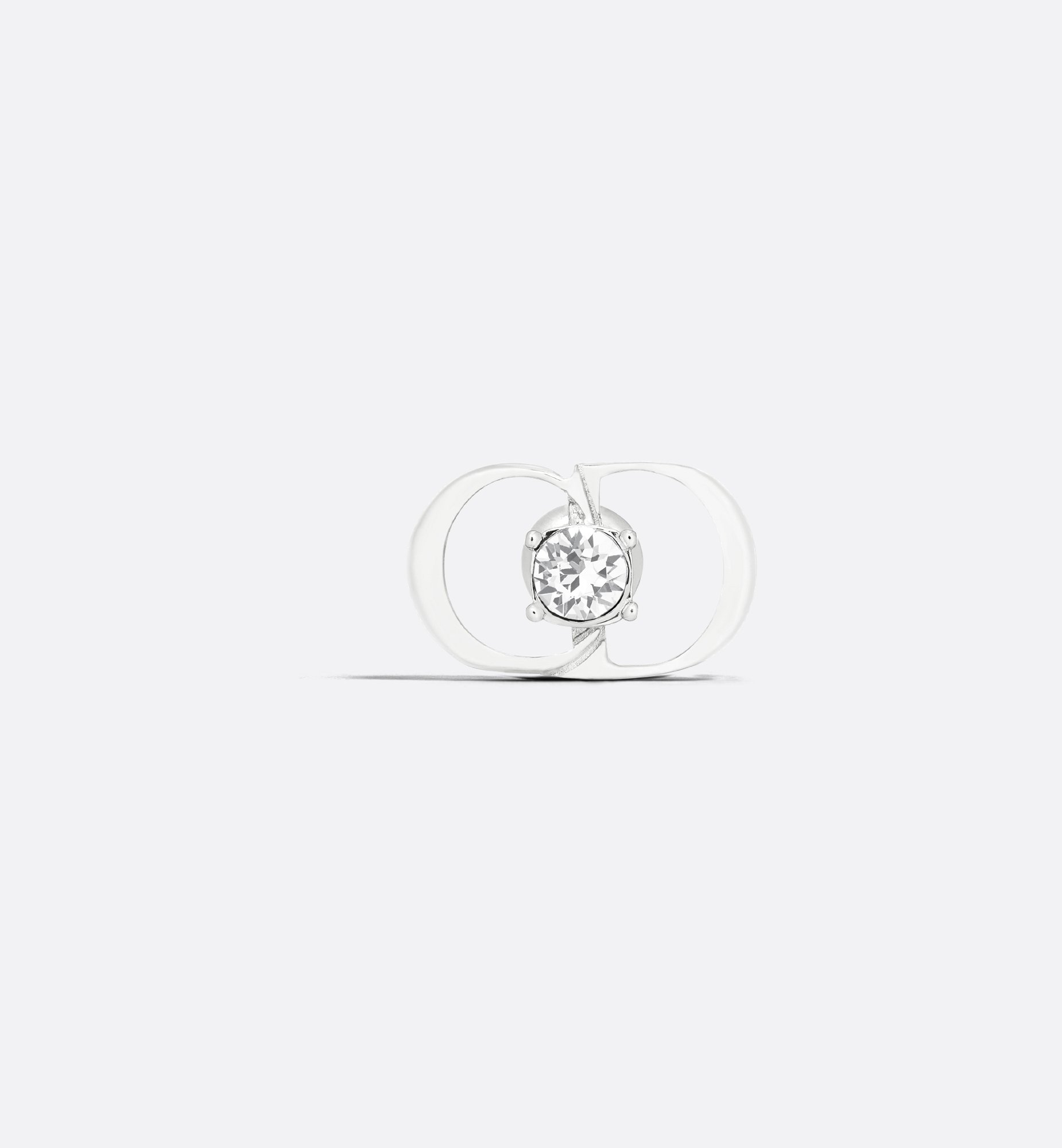 DIOR | CD Icon ピアス シルバー & クリスタル DIOR | CD Icon ピアス シルバー & クリスタル