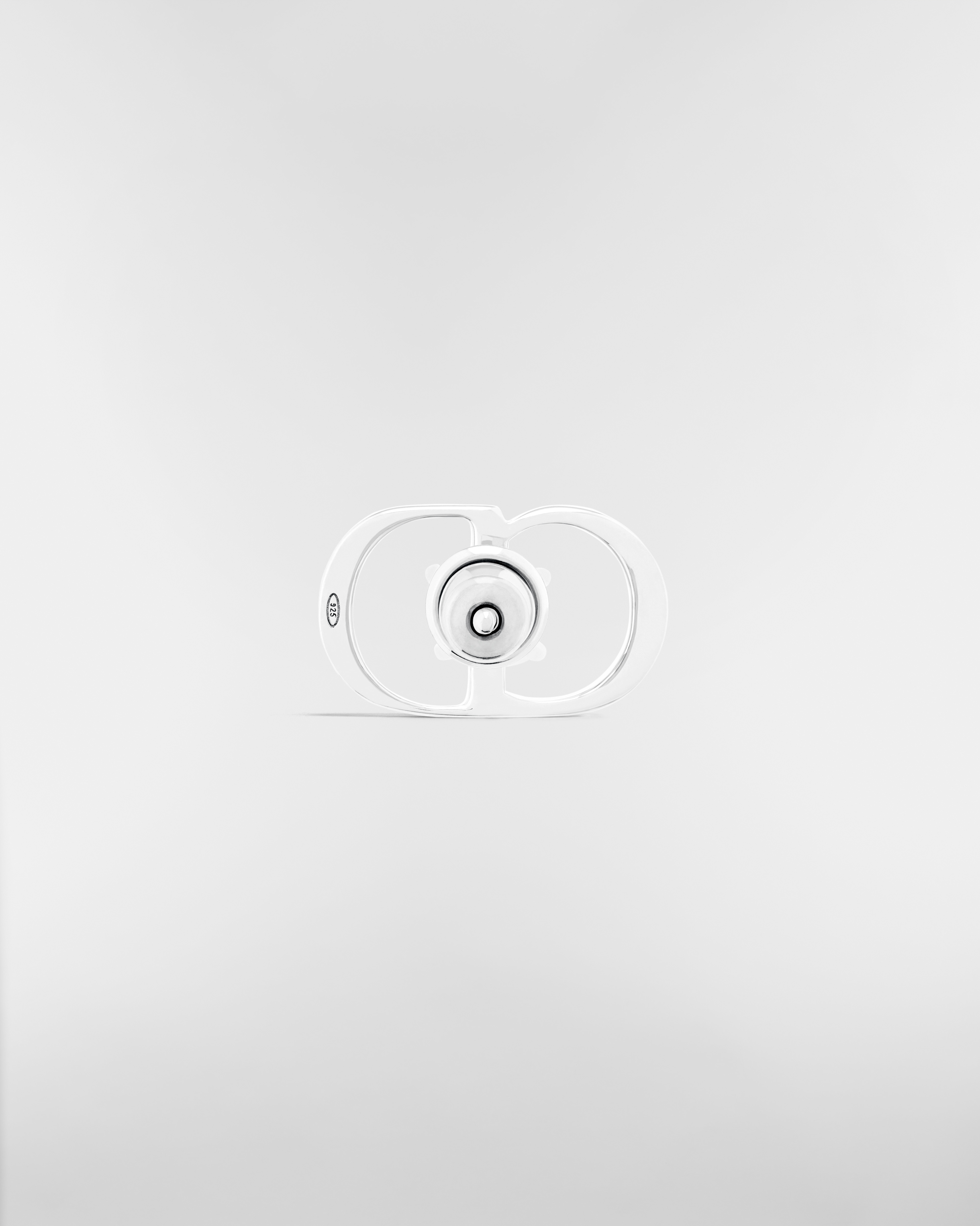 CD Icon ピアス シルバー & クリスタル E08