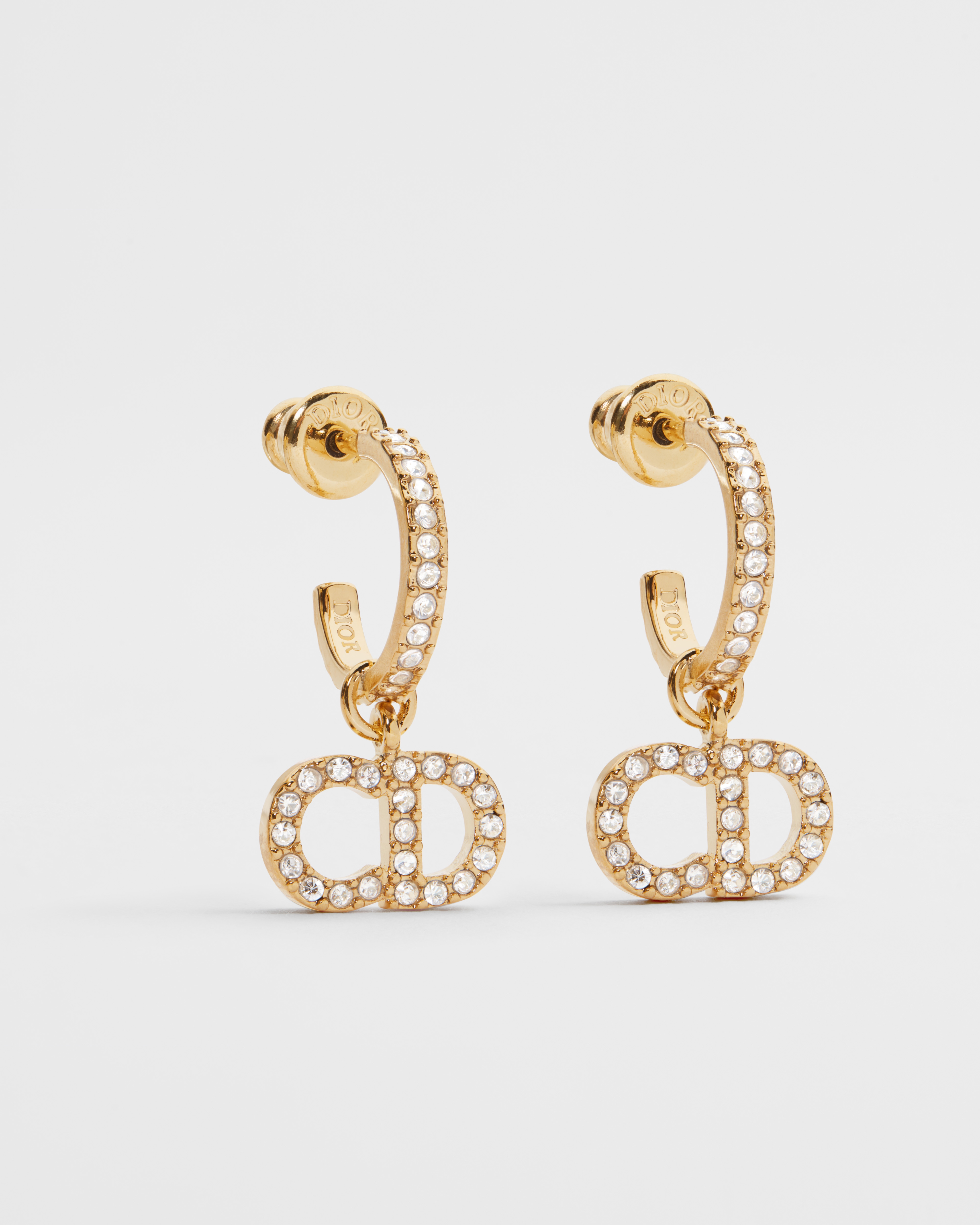 Clair D Lune ピアス メタル & クリスタル E01