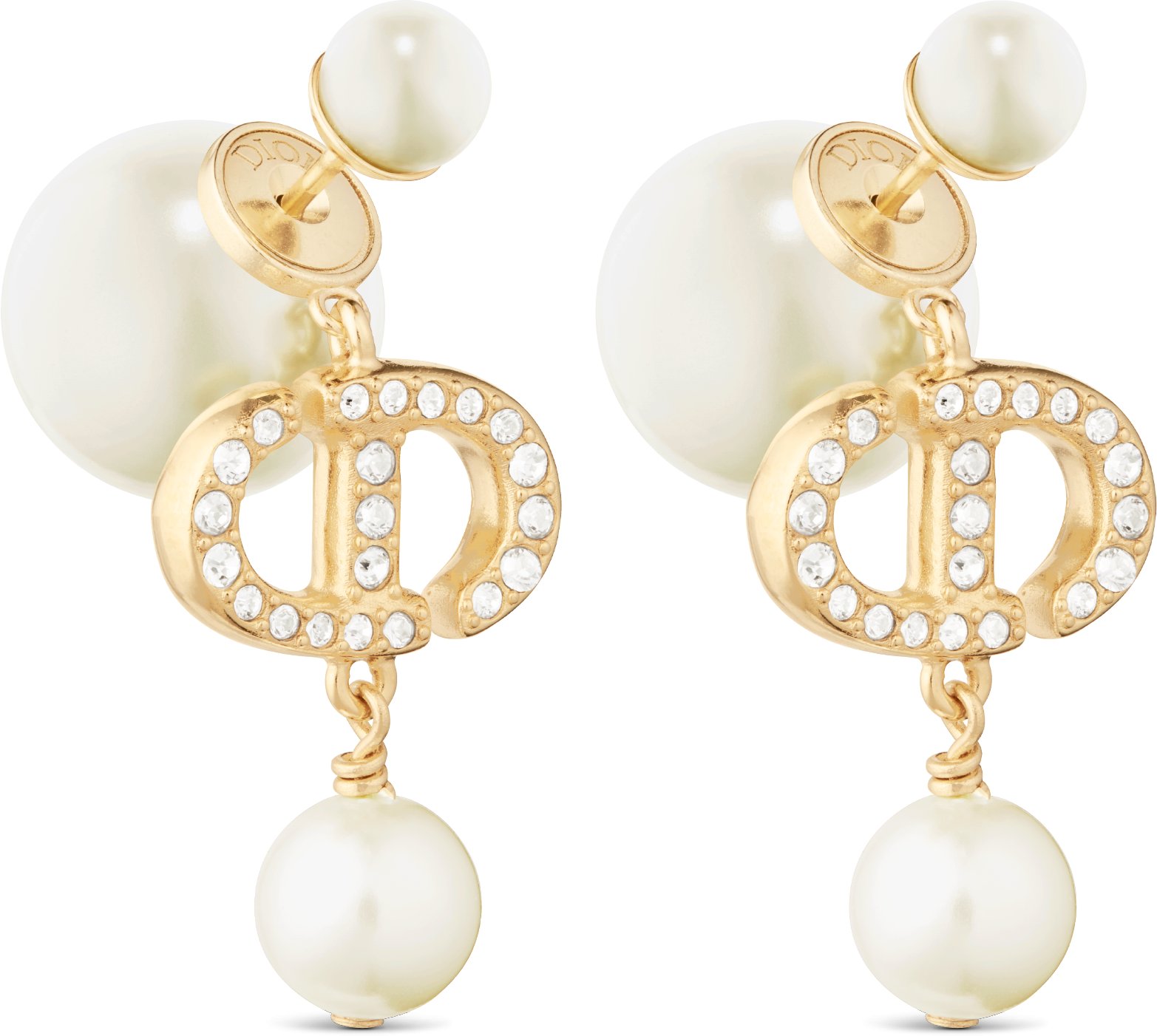 Dior Tribales Earrings Three quarter closed view Three quarter closed view