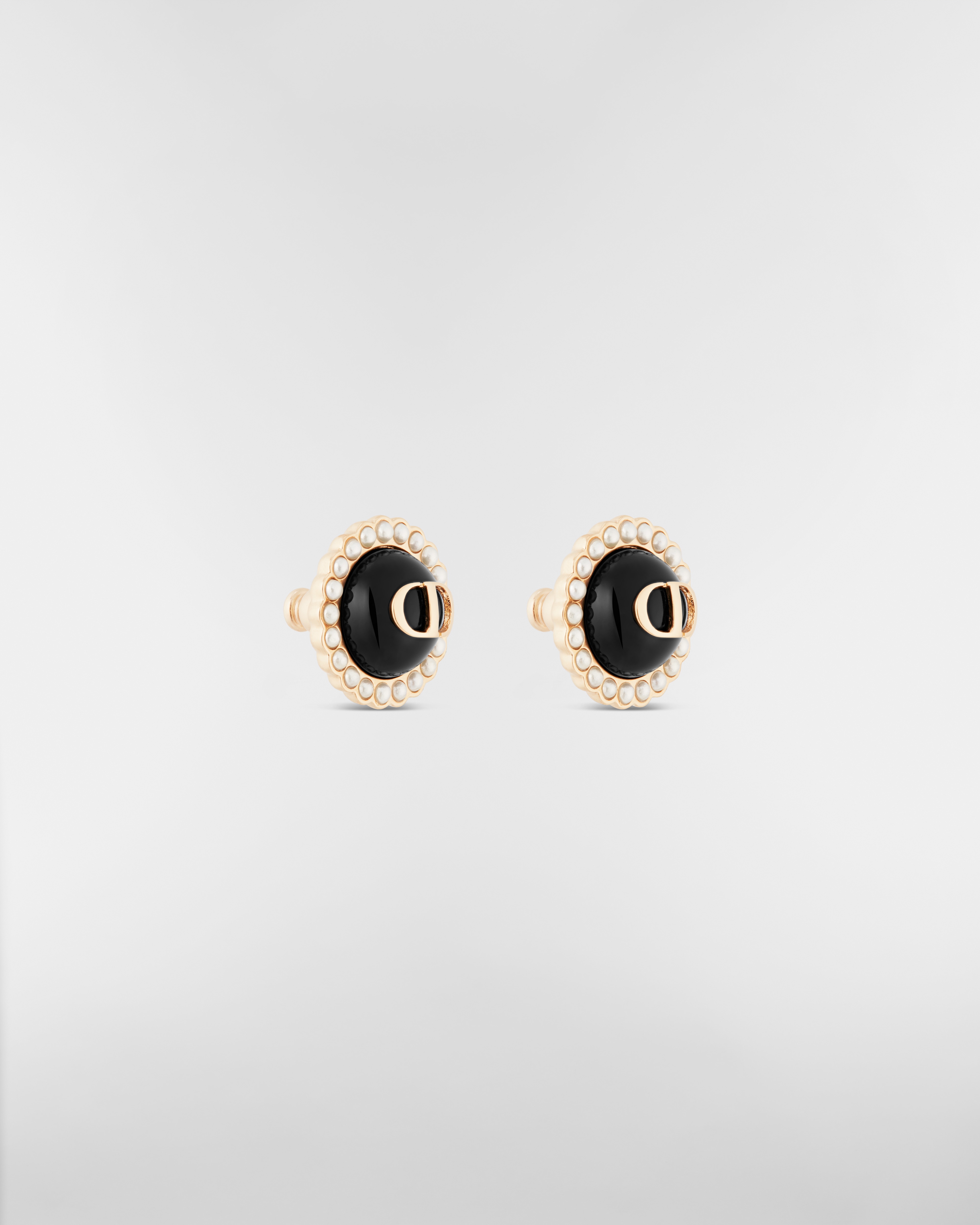 Petit CD Baroque Stud Earrings