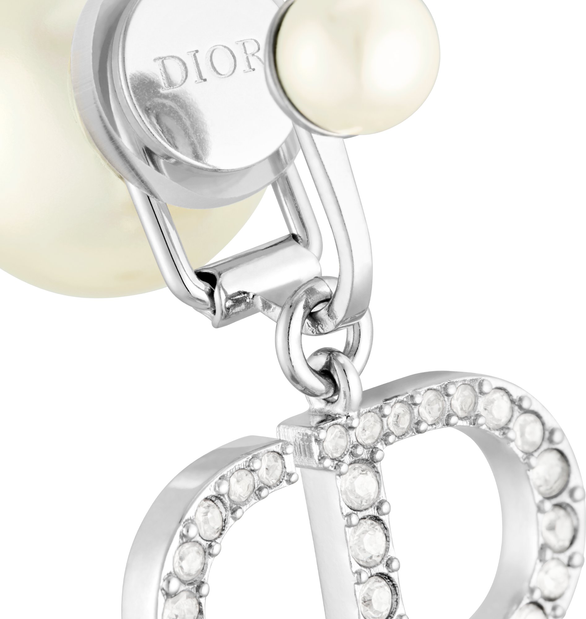Dior silver earrings on sale