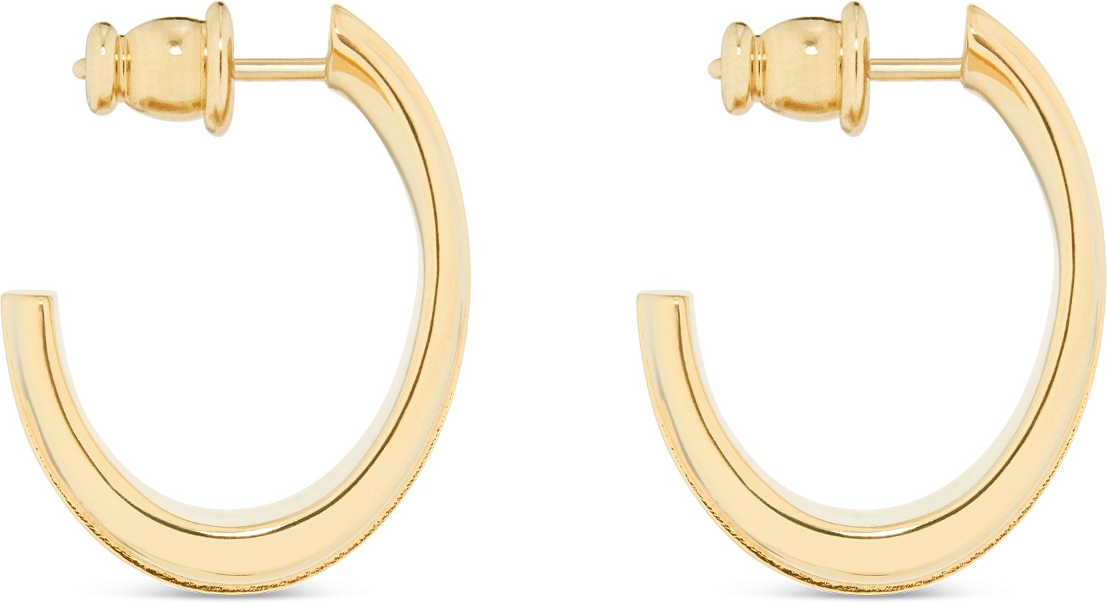 Dior gold hoops hot sale
