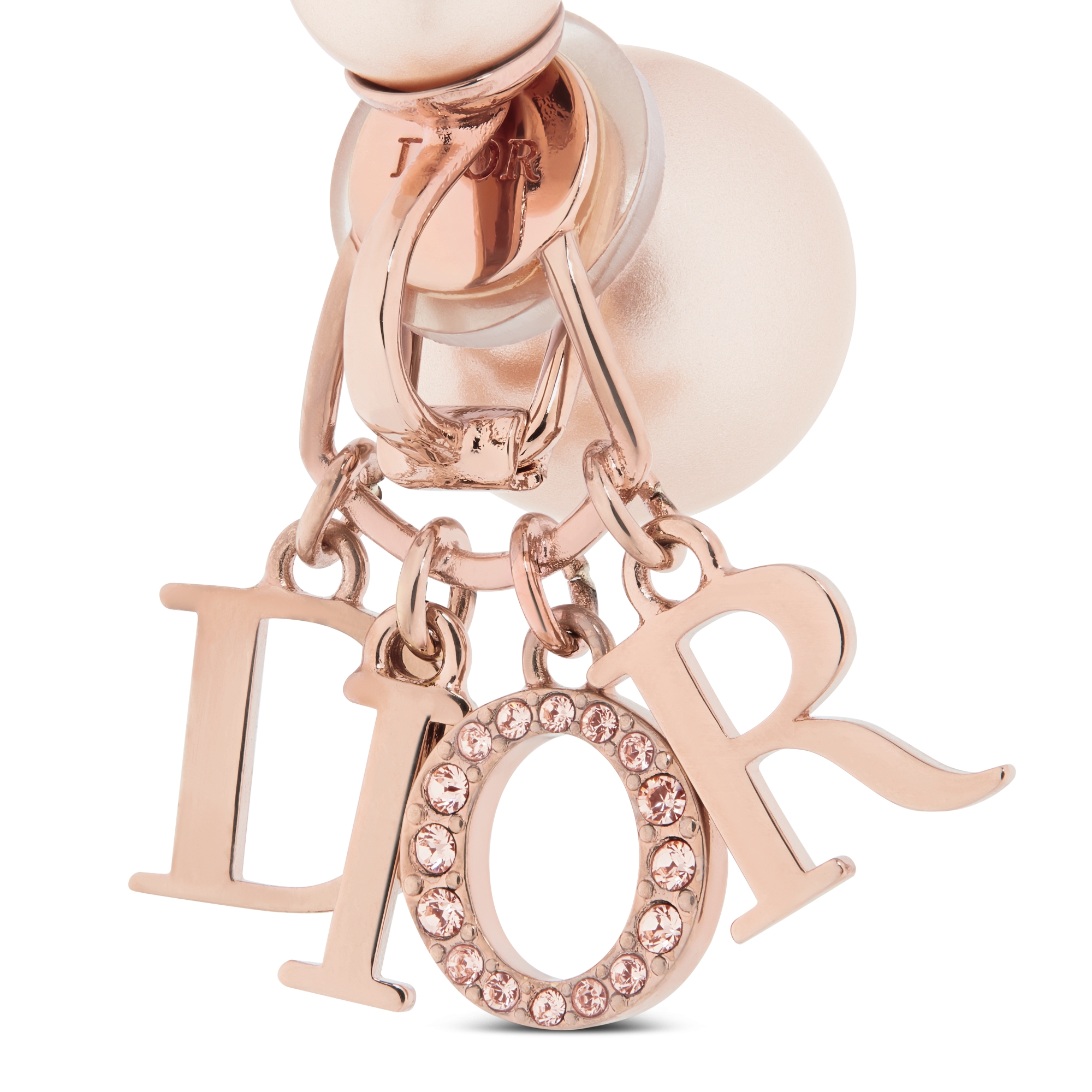 Dior Tribales クリップイヤリング メタル・レジンパール・クリスタル E09