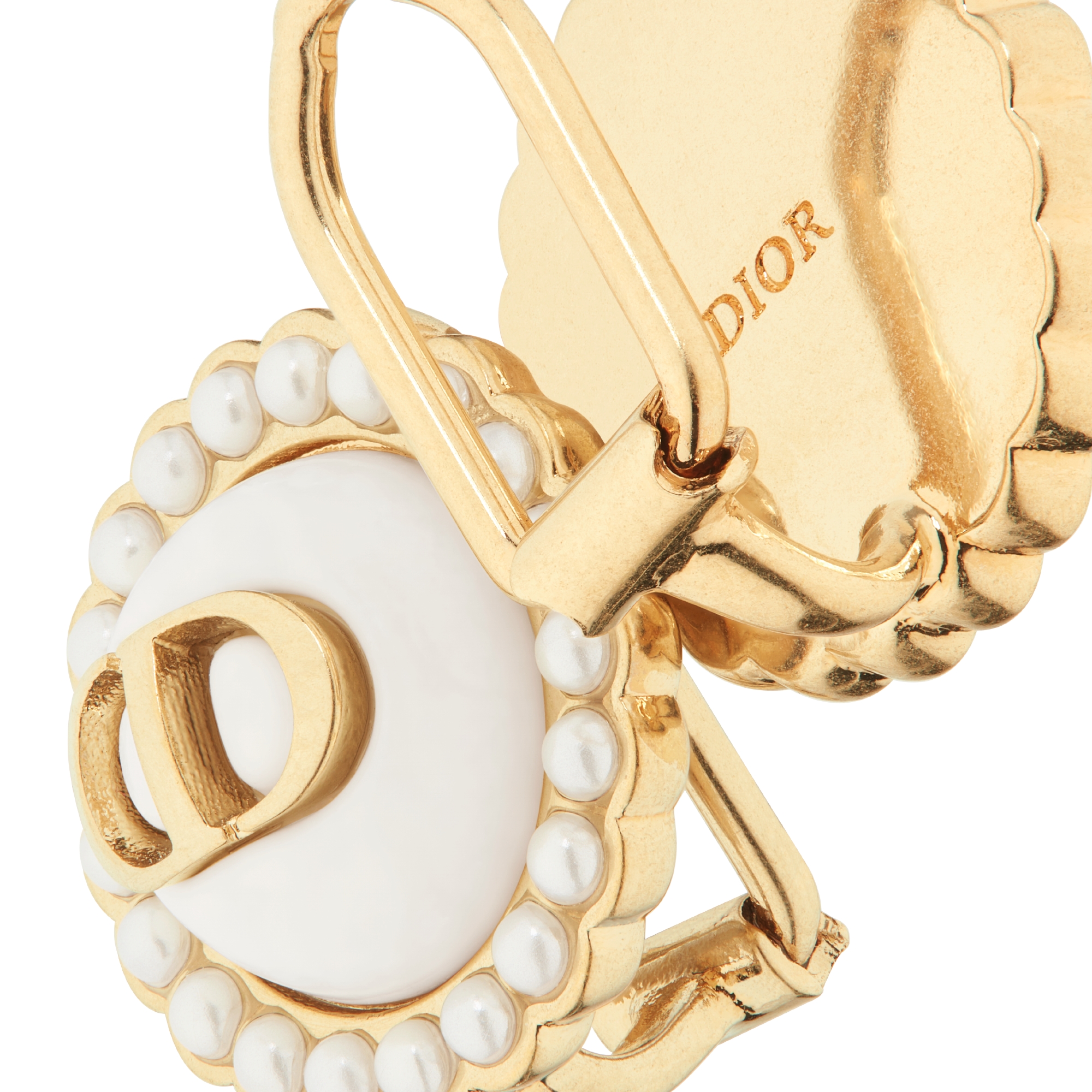 Petit CD Baroque Clip-On Stud Earrings