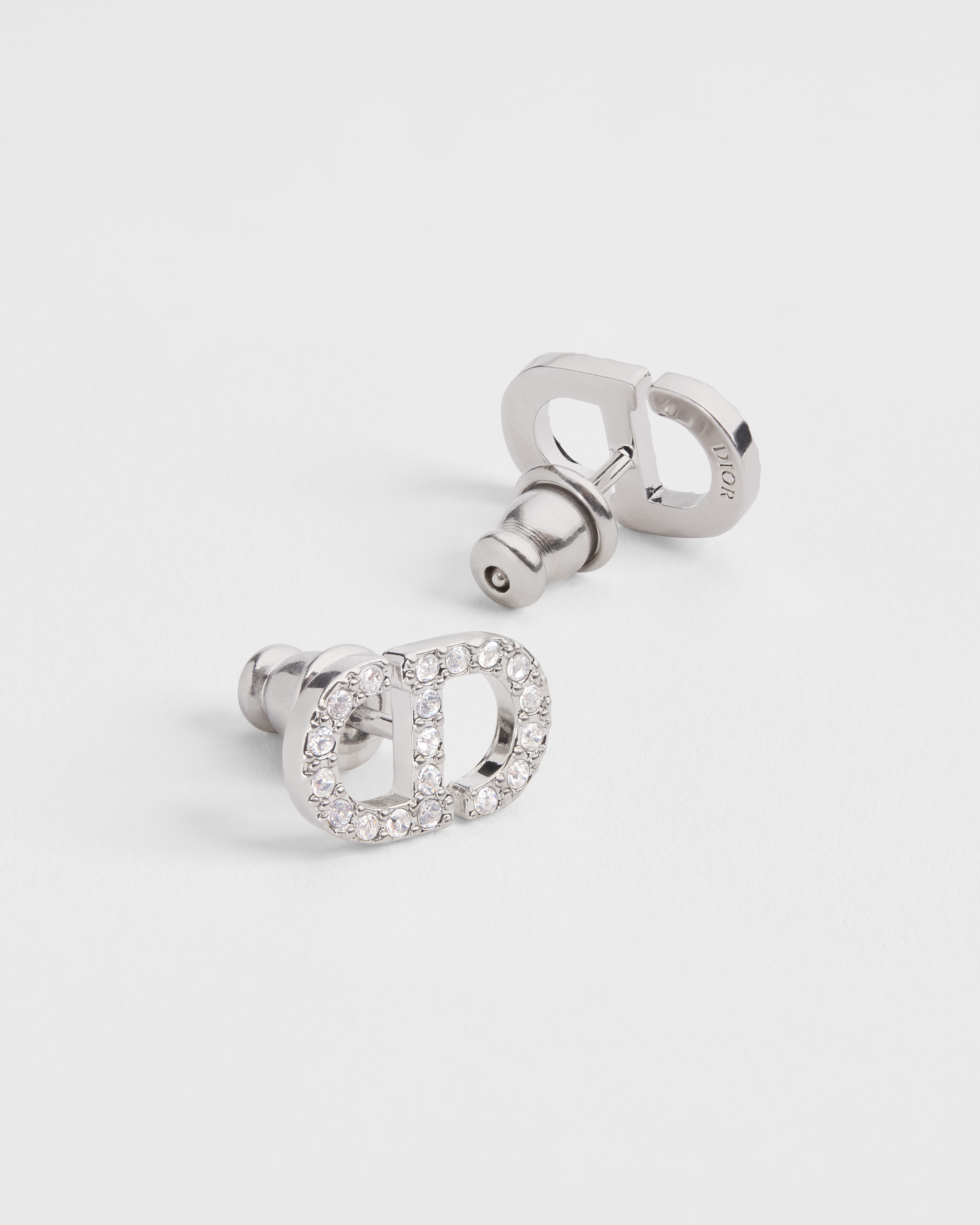 Petit CD ミニ スタッドピアス メタル & クリスタル E06