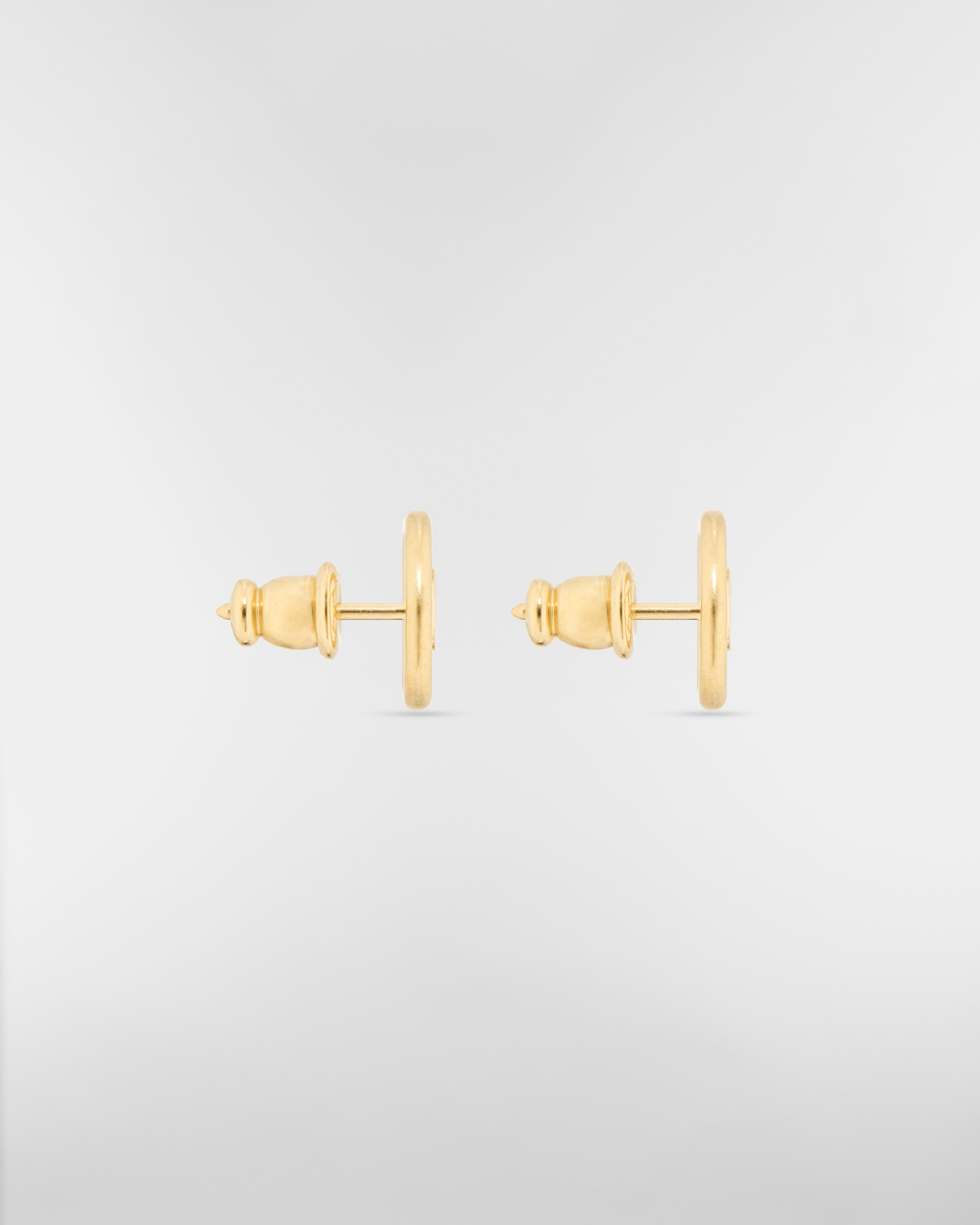 Puces d'oreilles 30 Montaigne Métal finition dorée E02