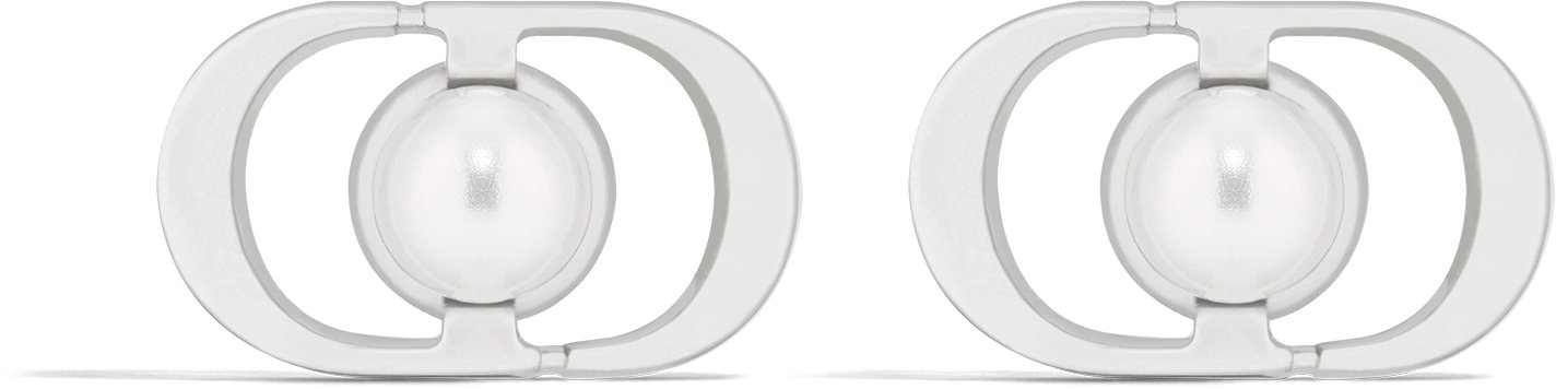 Mini Petit CD Jolie Stud Earrings Front view Front view