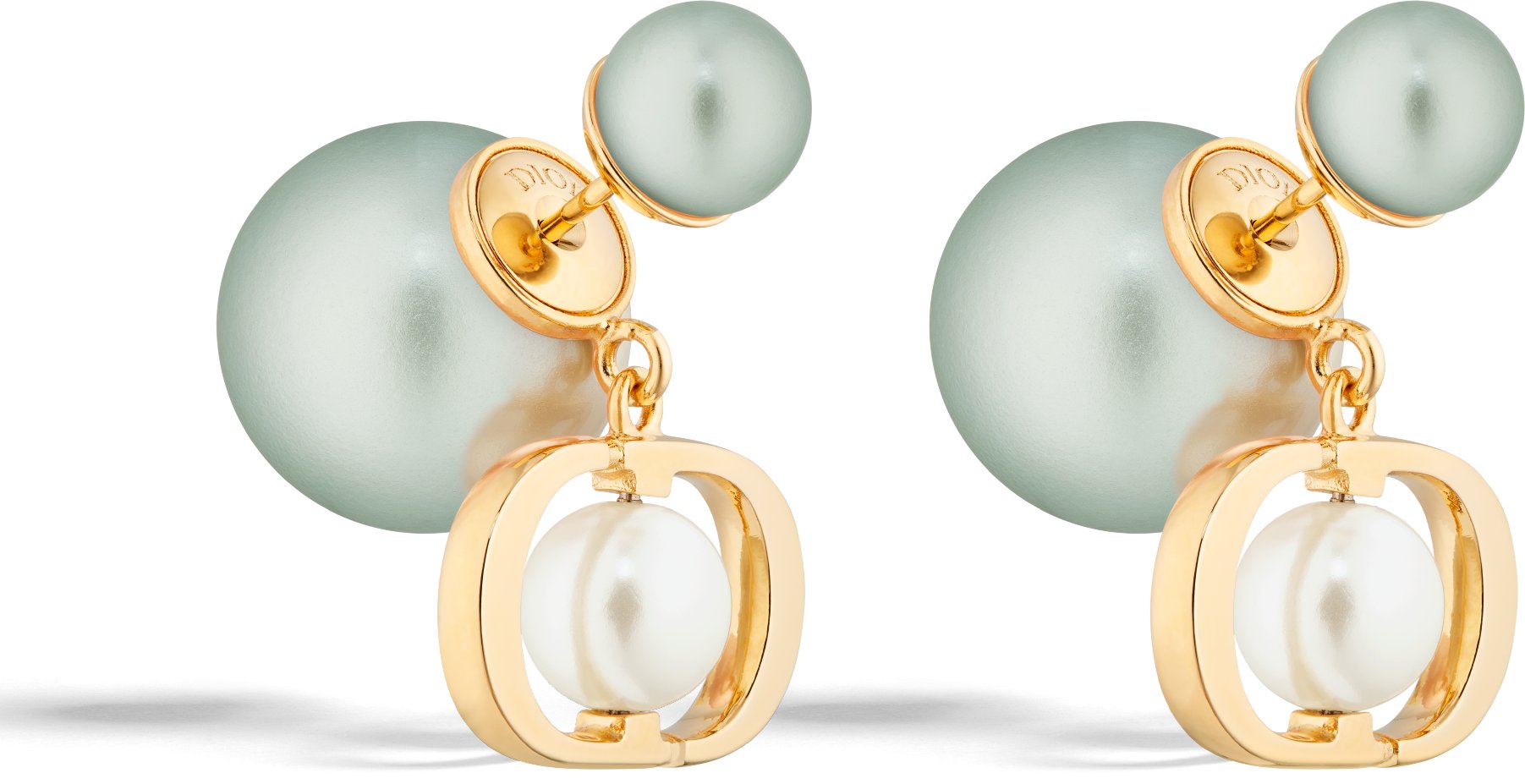 Dior Tribales Earrings Three quarter closed view