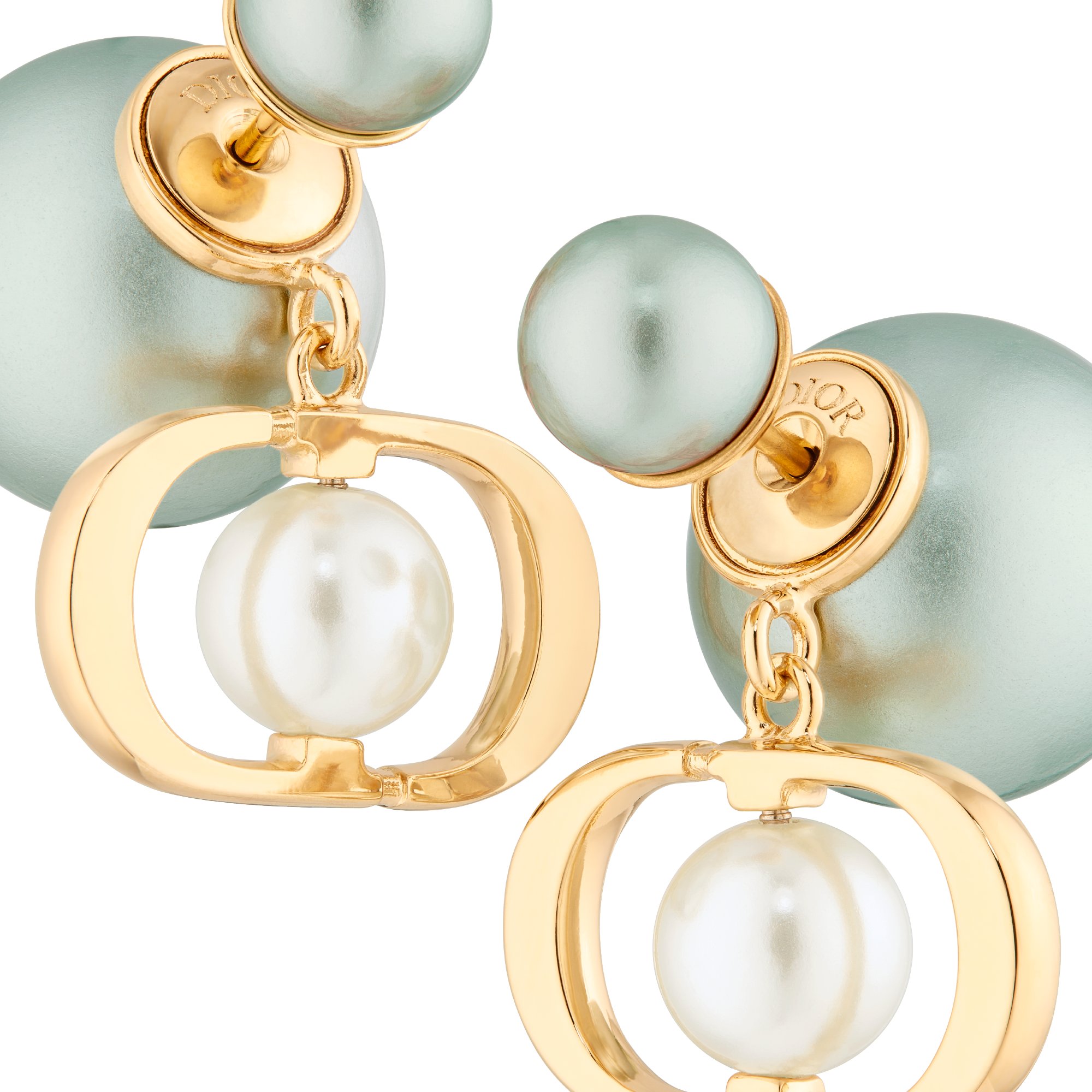 Pearl back earrings dior hotsell