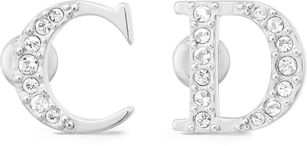 Dior earrings silver best sale