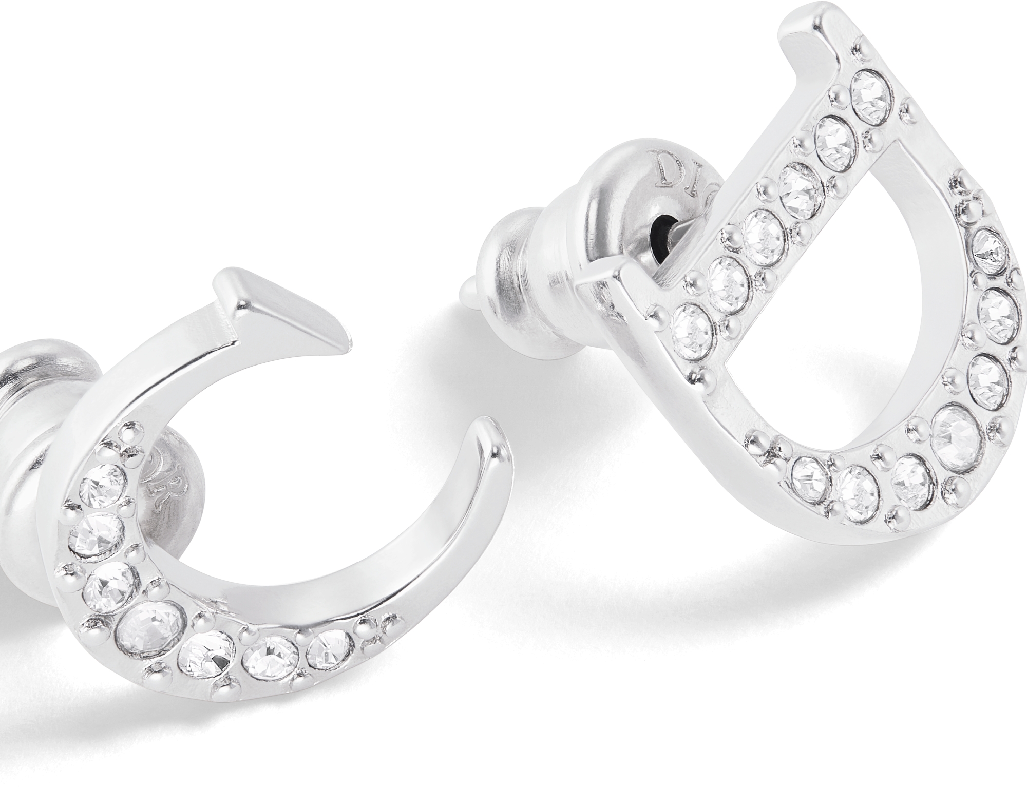 Dior silver earrings hotsell