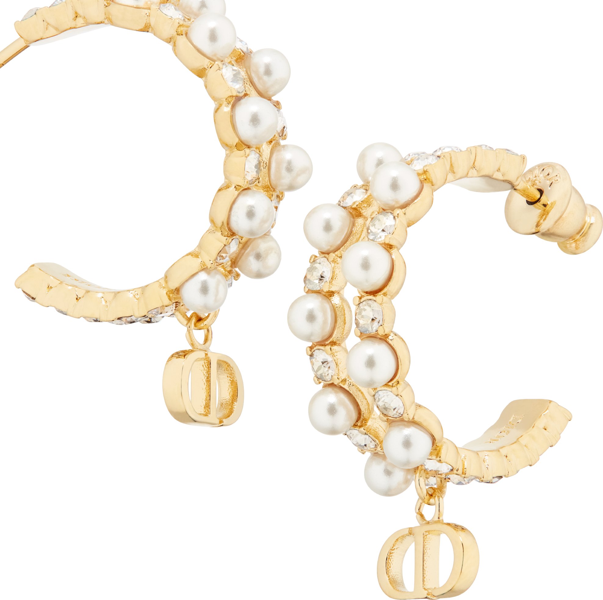 Orecchini Brisa SINGULARU - Acciaio Placcato Oro 18kt, Forma Organica, Leggeri Con Chiusura In Silicone, Donna