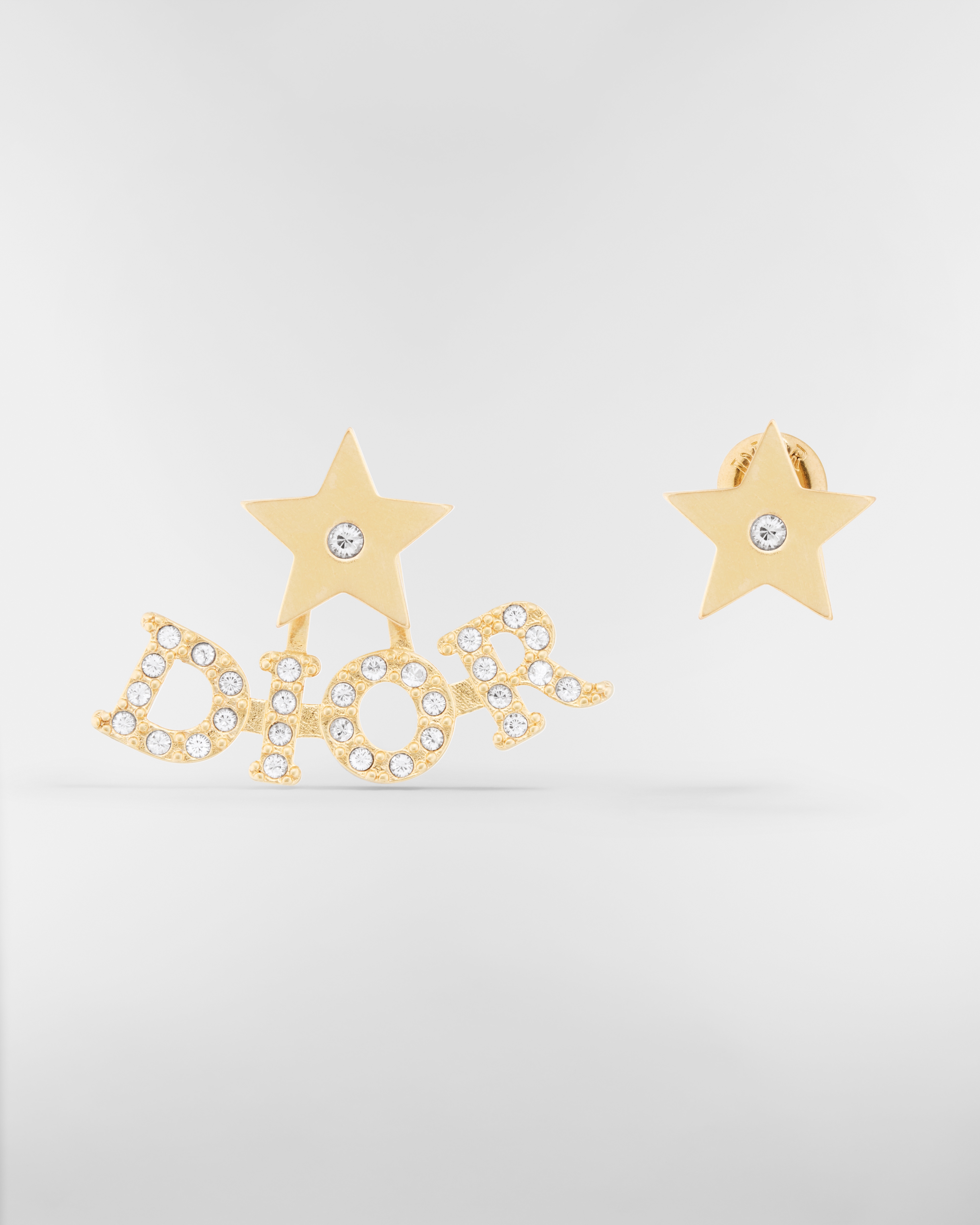 Dio(r)evolution 귀걸이 골드 피니시 메탈 & 실버 톤 크리스탈 E01