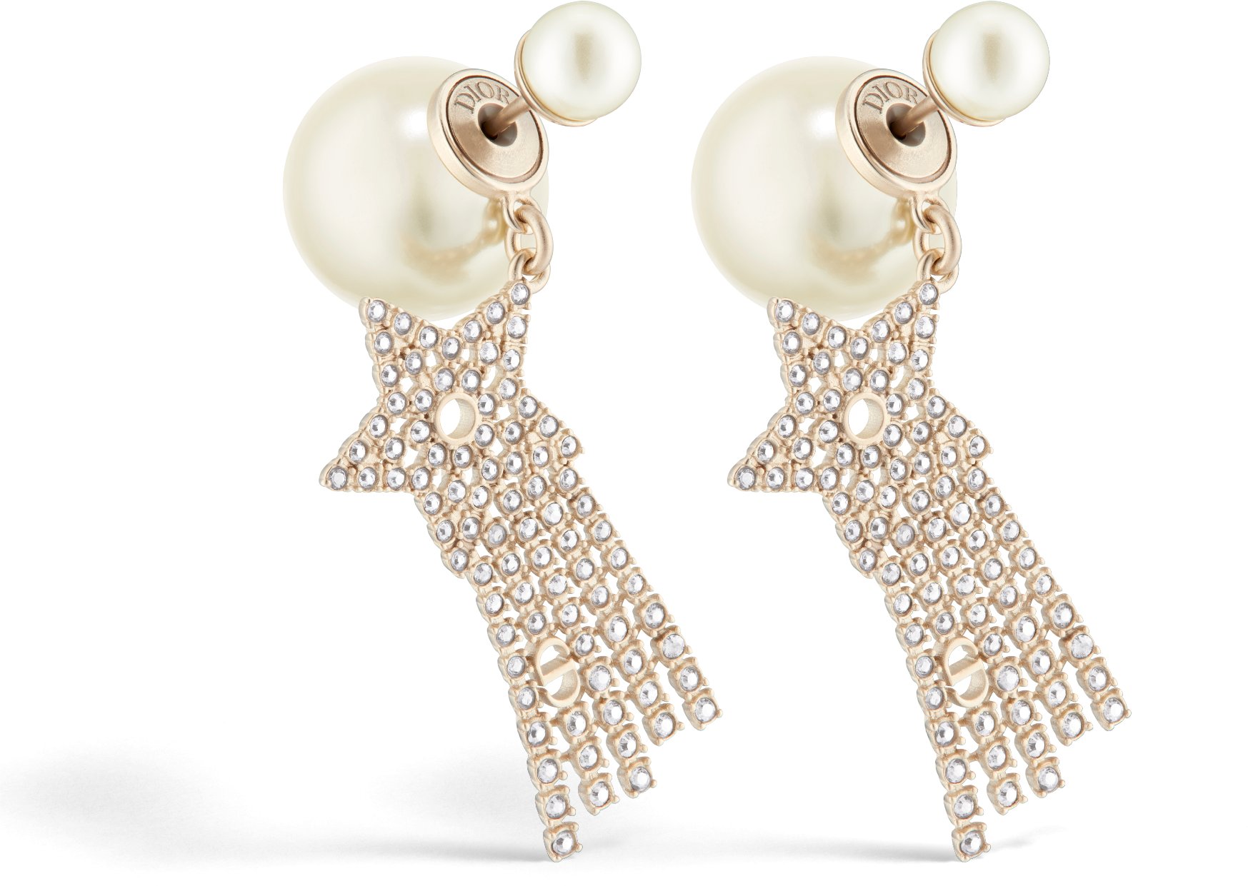 Pearl earrings dior shop