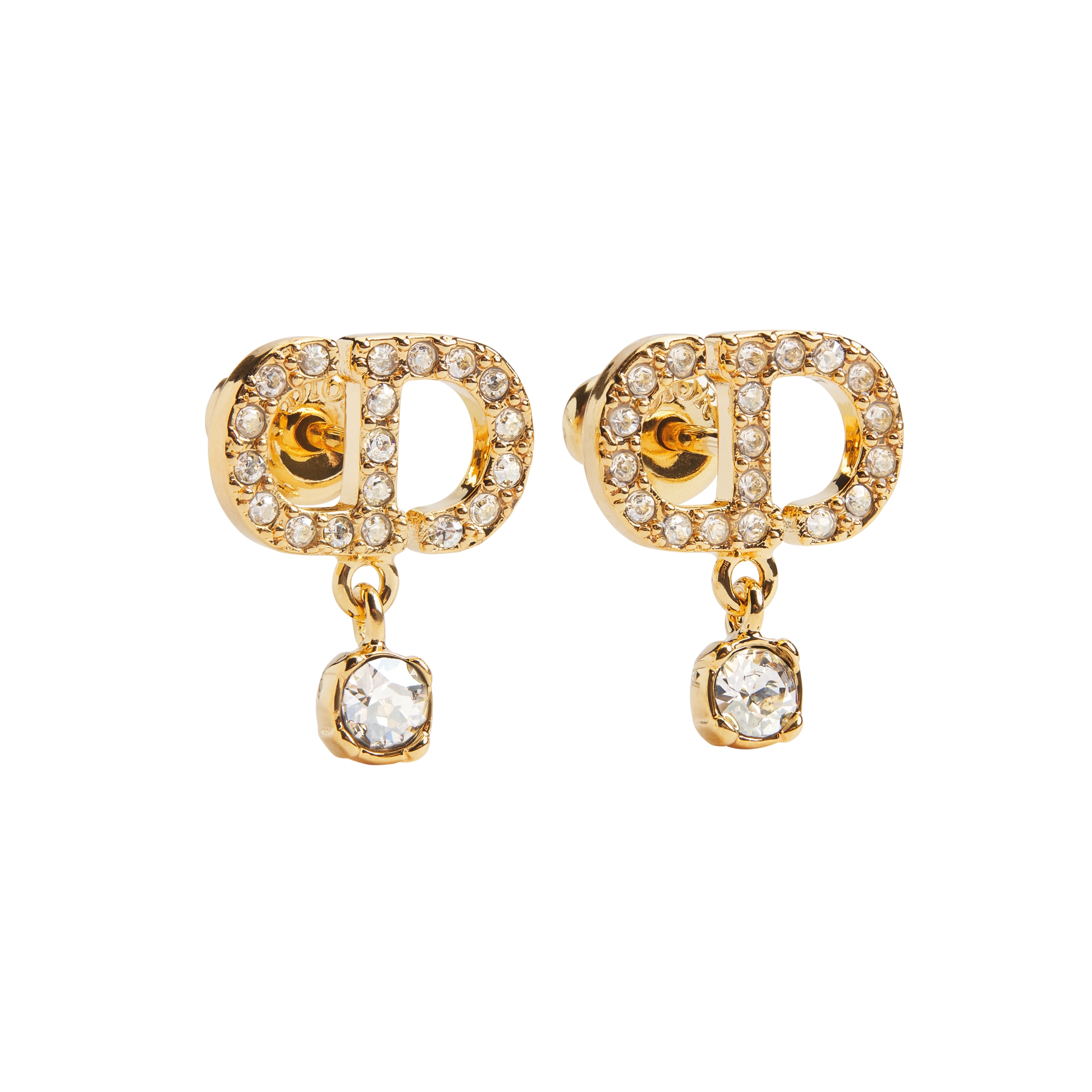 DIOR | Petit CD ピアス メタル & クリスタル