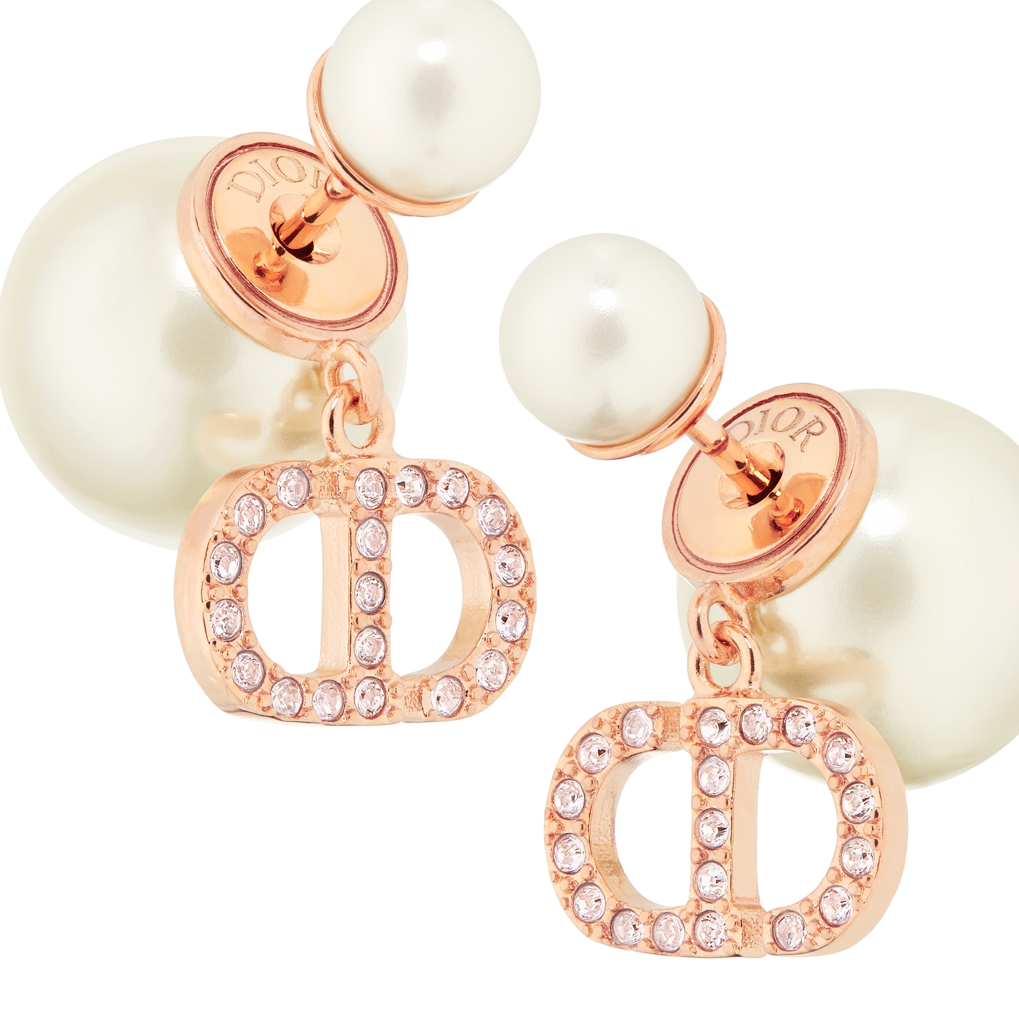 Boucles D'oreilles Porcelaine Fleurs Roses Strass Perles - Fait Main, Style Romantique, Fermoir Crochet