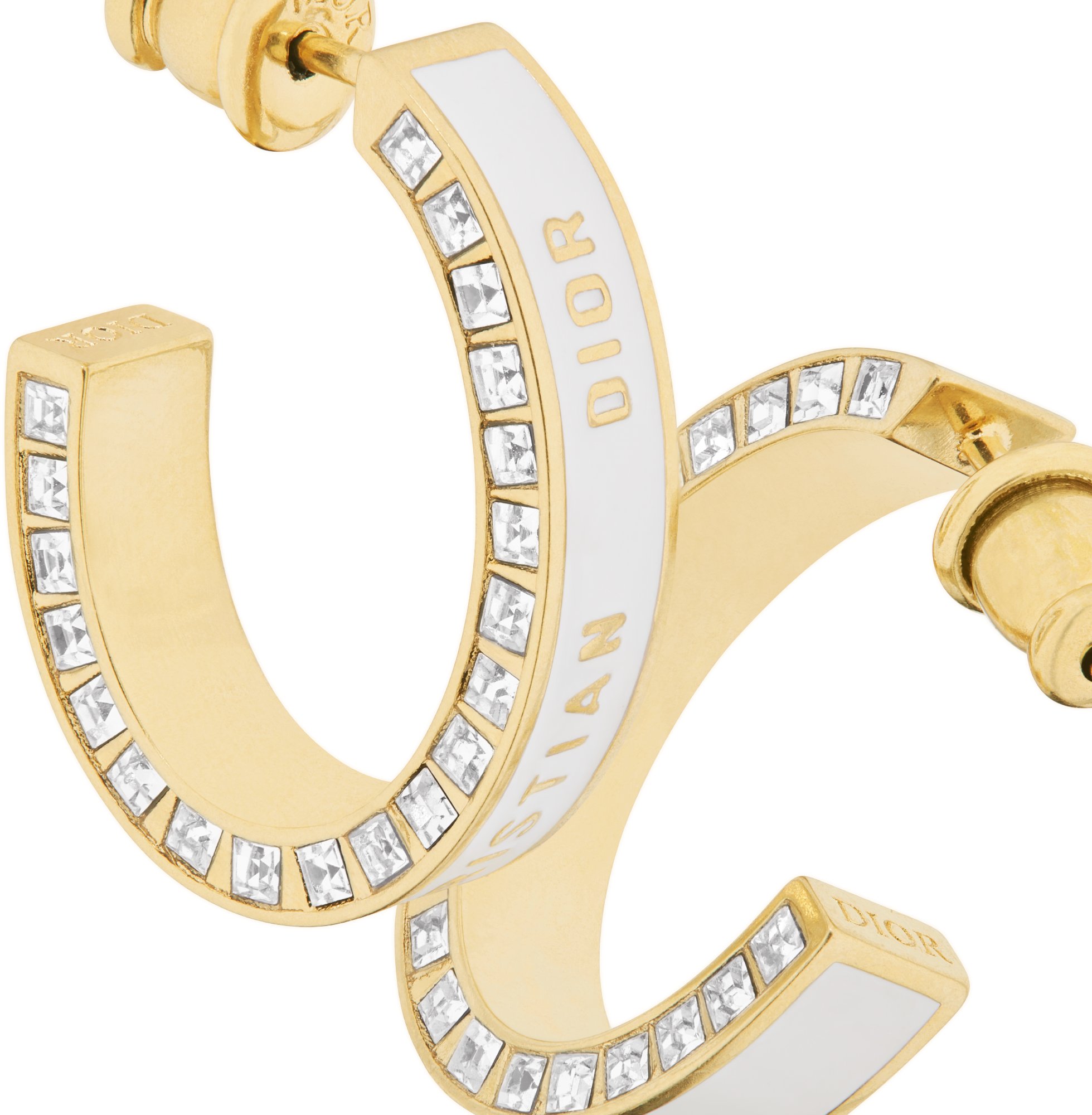 DIOR | 【日本限定】Dior Night Code フープピアス スモール メタル・クリスタル・ラッカー