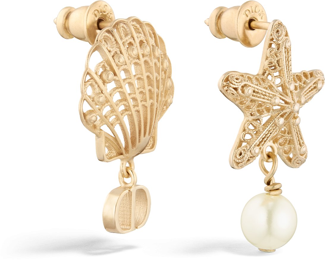 Dior Cabinet de Curiosités Earrings Three quarter closed view