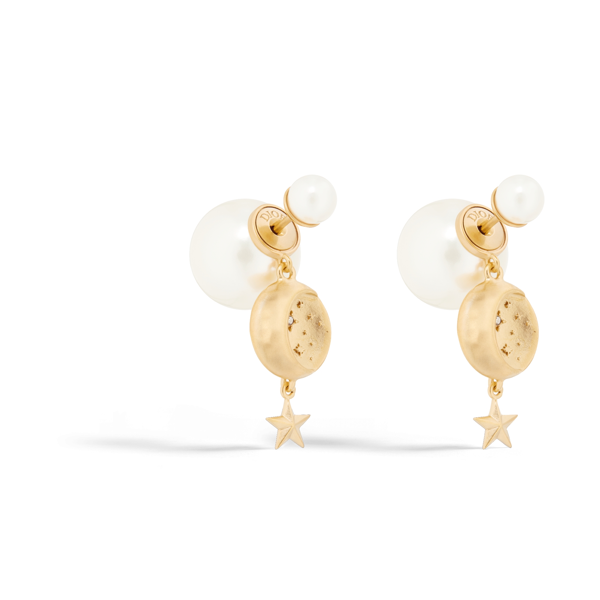 Dior ピアス ゴールドトーン メタル パール