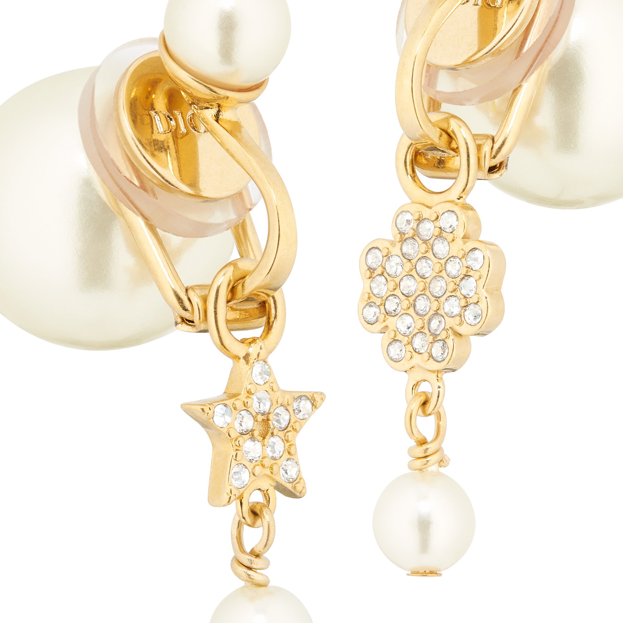 DIOR | Dior Tribales クリップイヤリング メタル・レジンパール・クリスタル