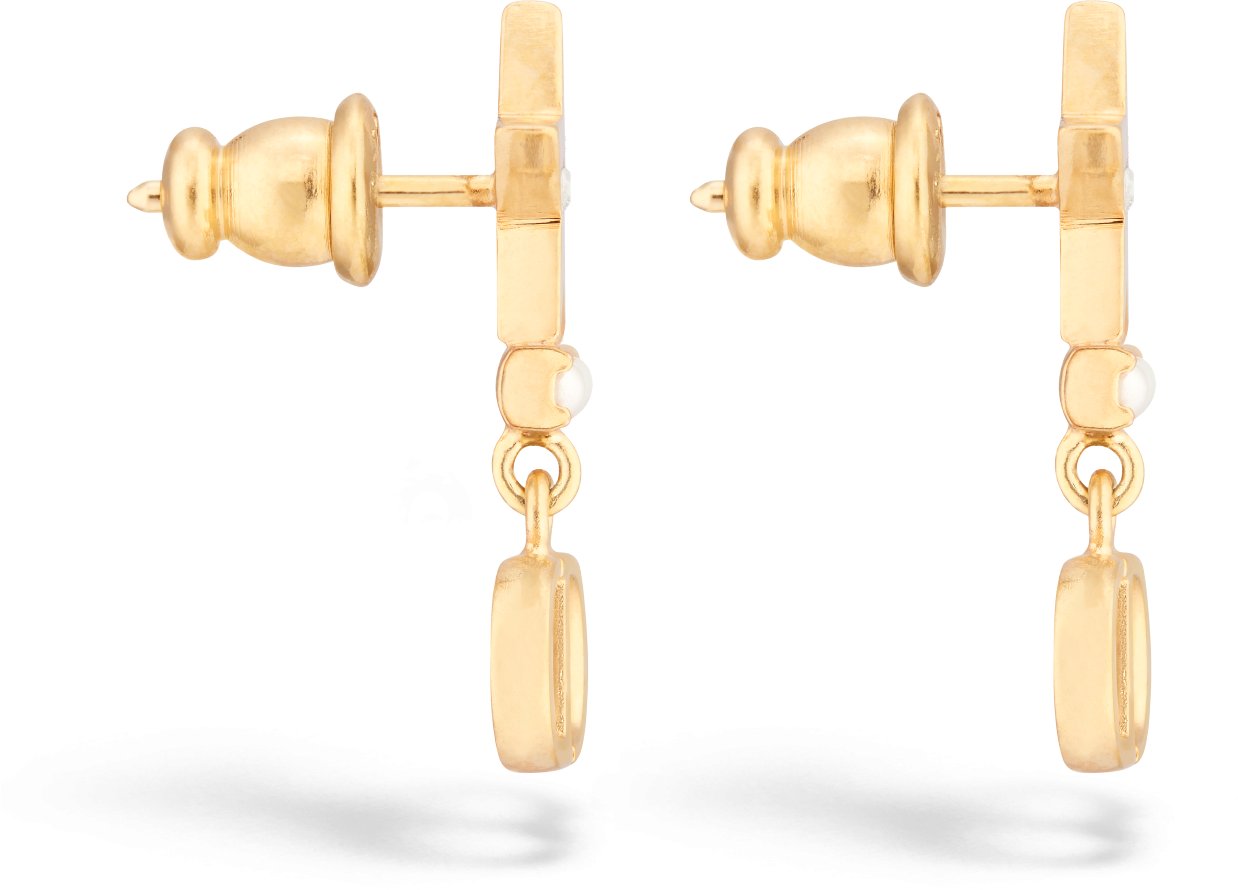 Petit CD Earrings Profile view