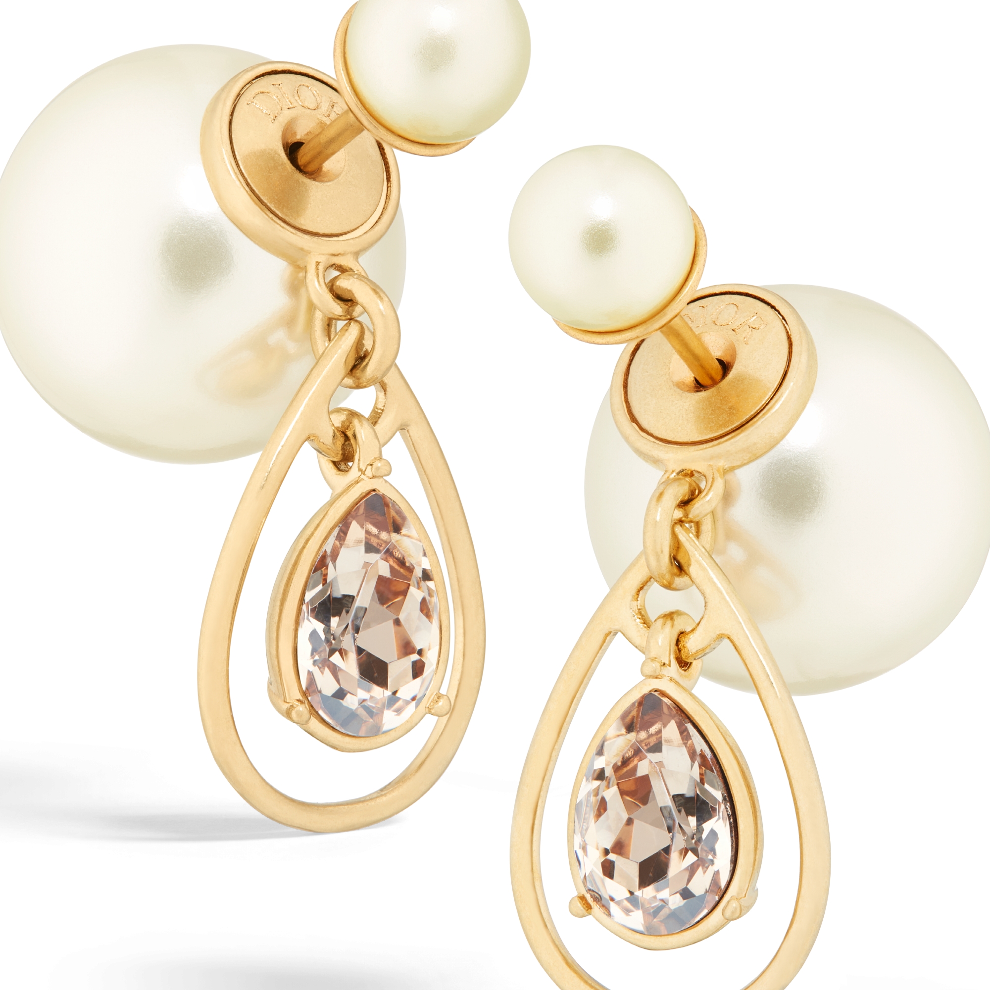 Boucles D'Oreilles Clips Doré Et Imitation Perle – Vintage Chic