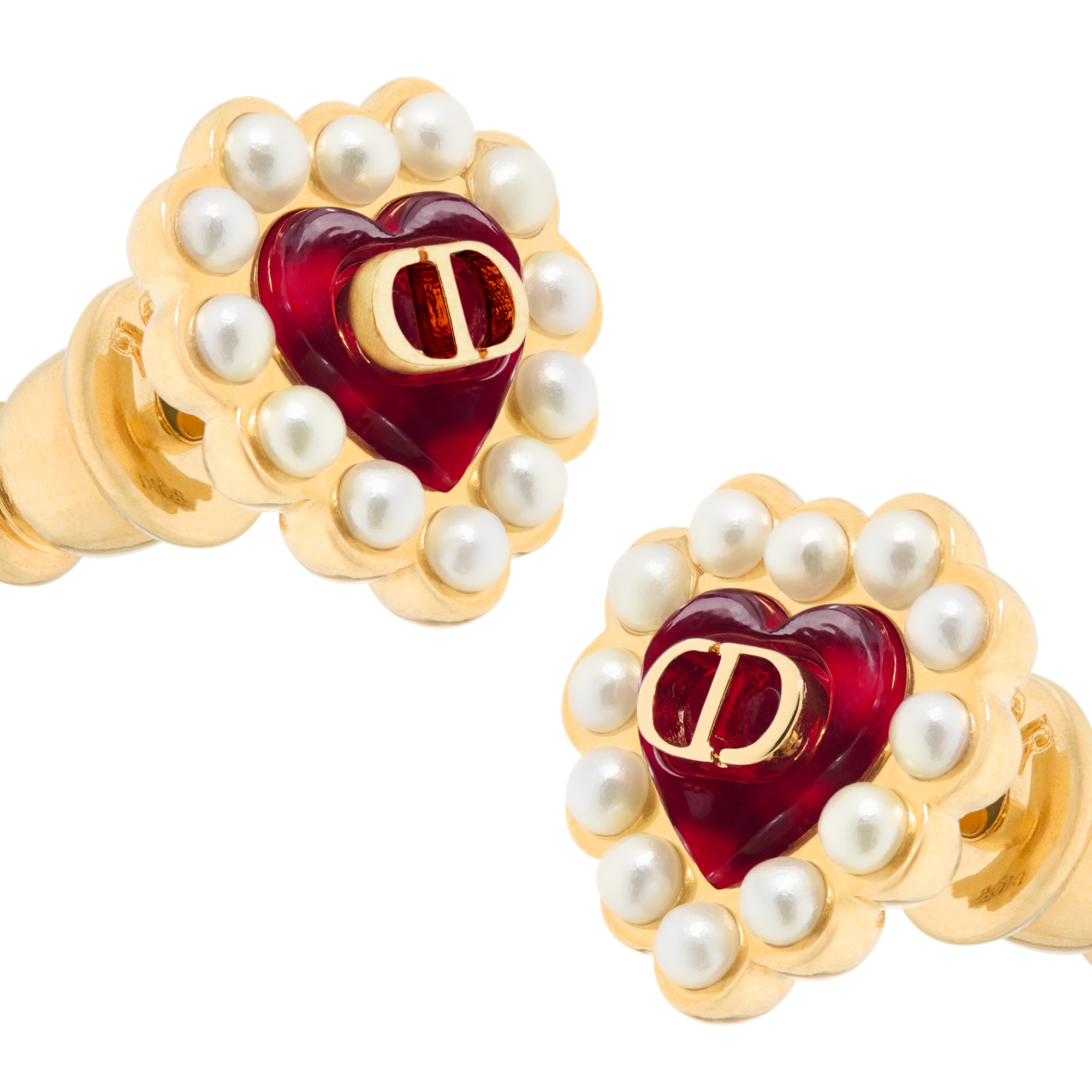 Petit CD Baroque Stud Earrings
