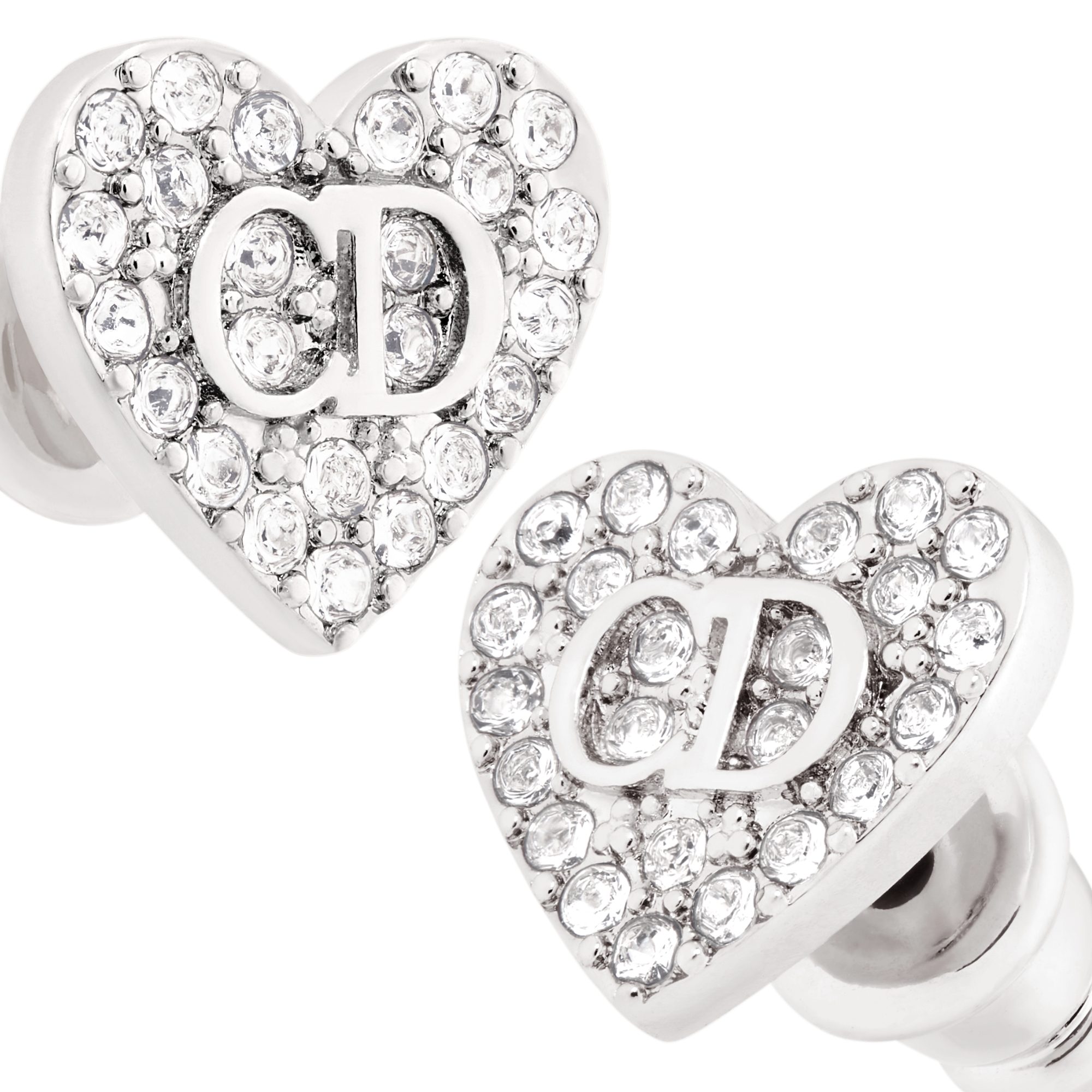 DIOR | Clair D Lune スタッドピアス メタル & クリスタル