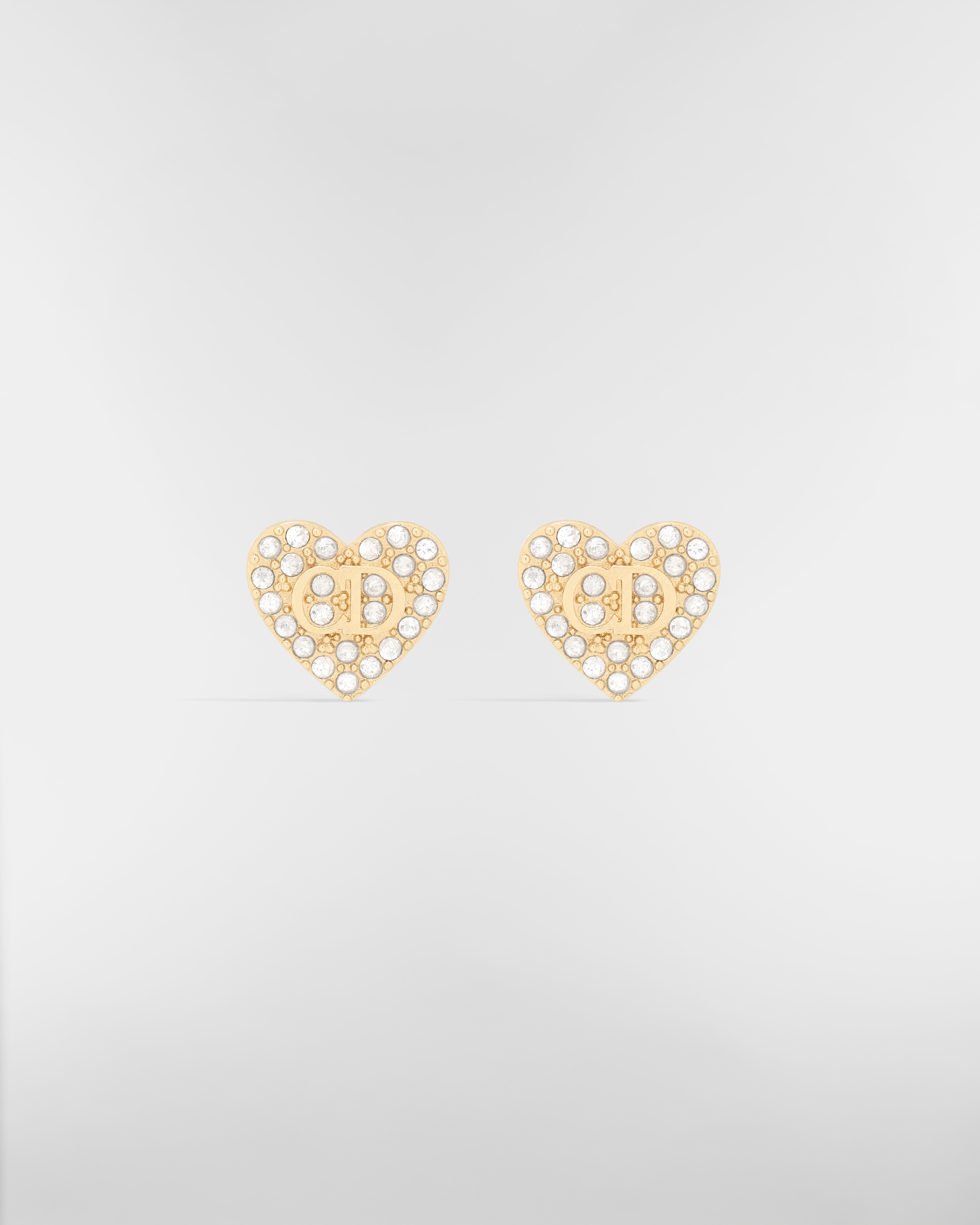 Orecchini a perno Clair D Lune Metallo con finitura color oro e cristalli color argento E01