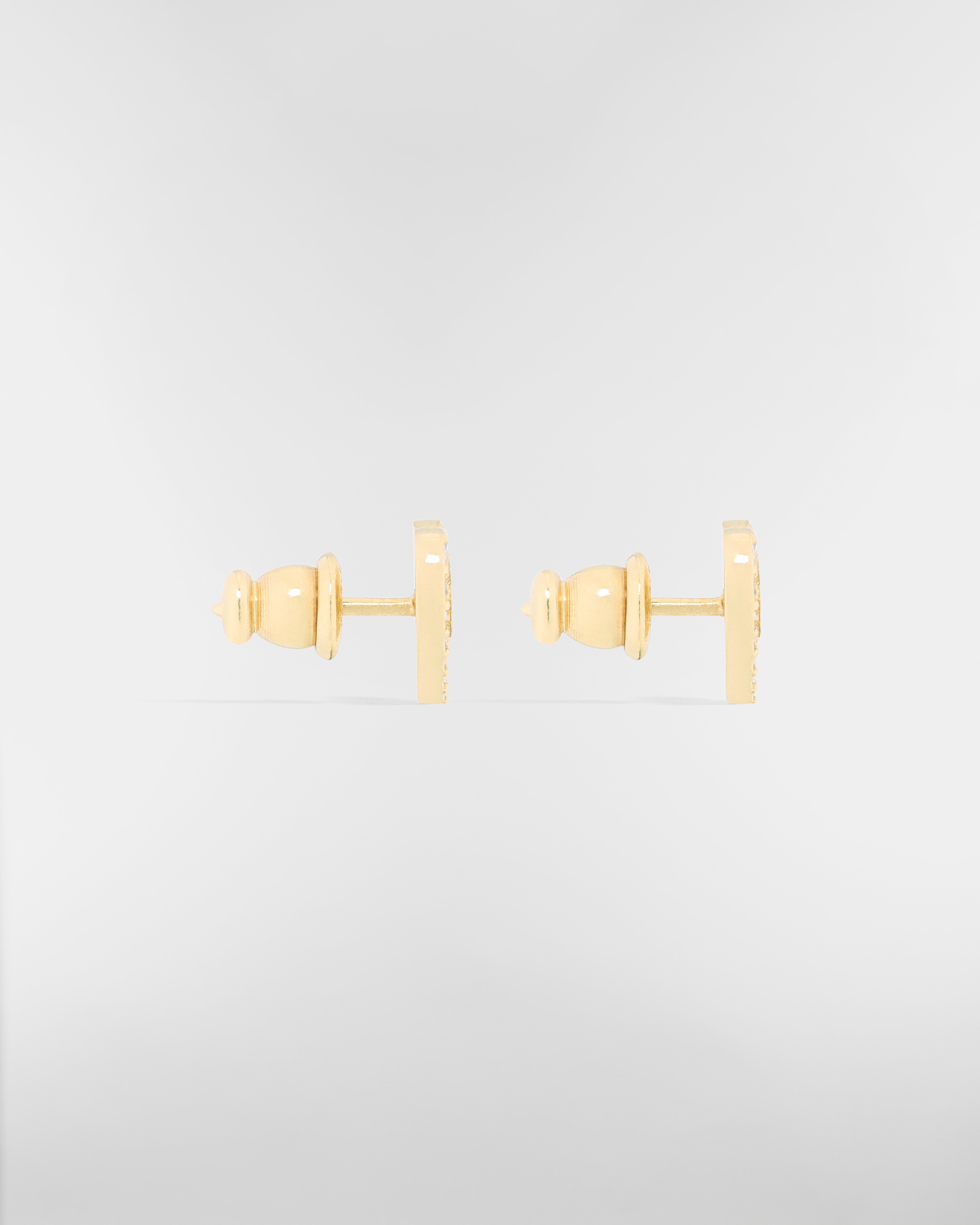 Orecchini a perno Clair D Lune Metallo con finitura color oro e cristalli color argento E02