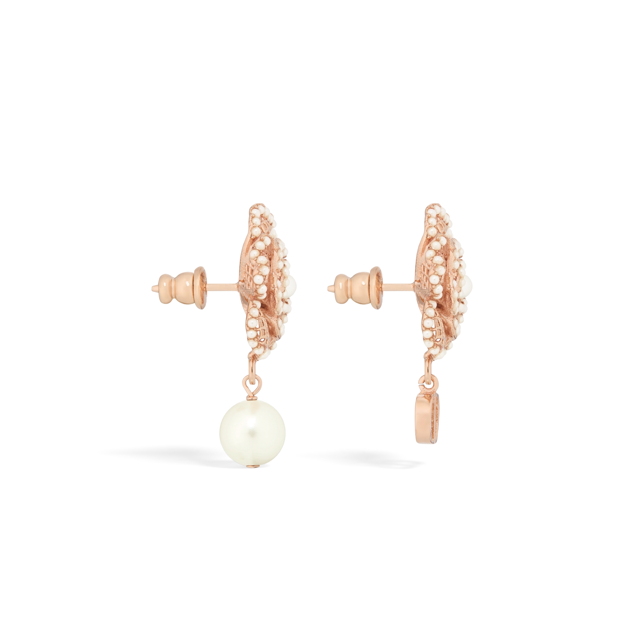 Dior ローズ パール ピアス DIOR | Lumière de Rose ピアス メタル & レジンパール