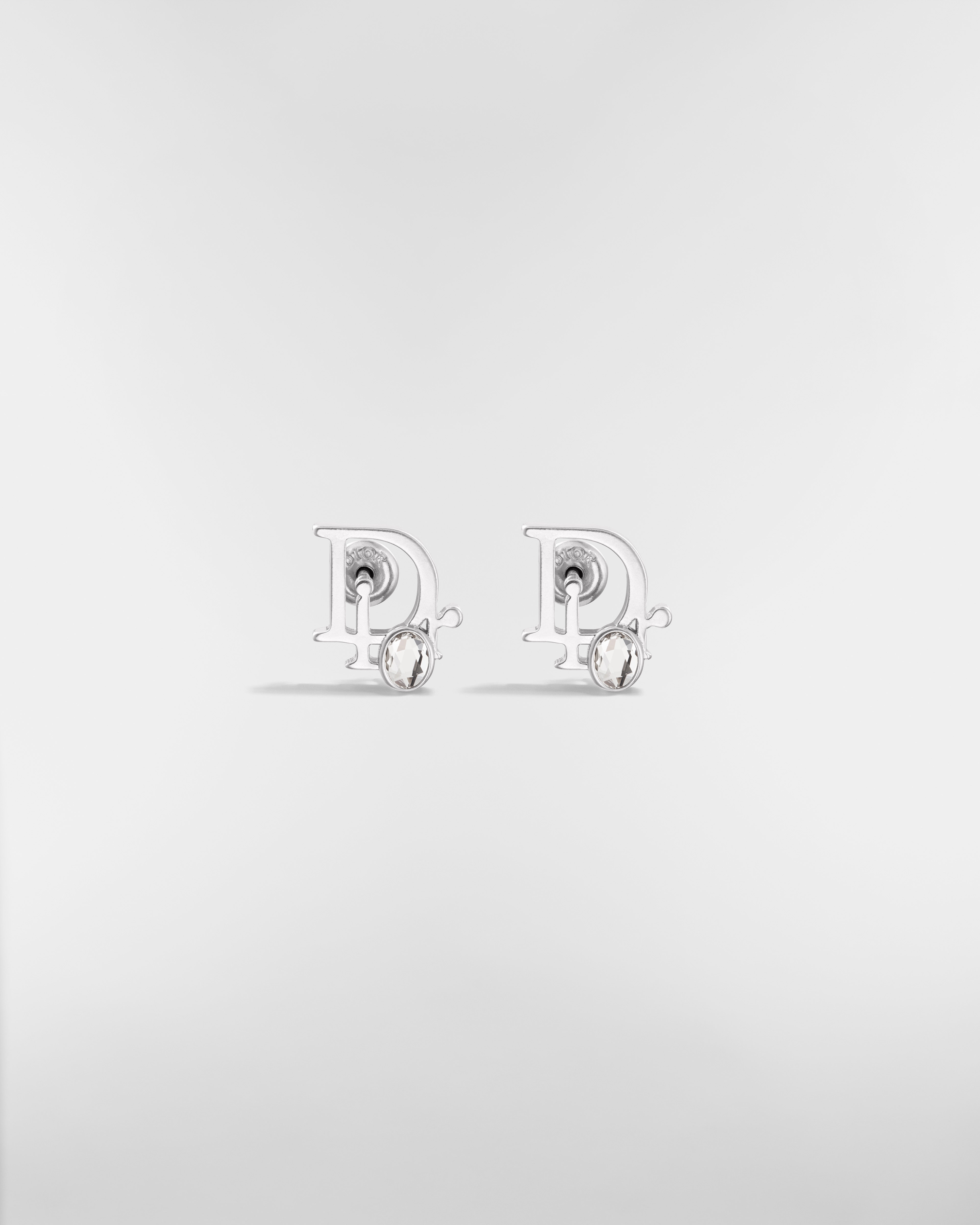 Dior Sparkle ピアス 真鍮 & クリスタル E01